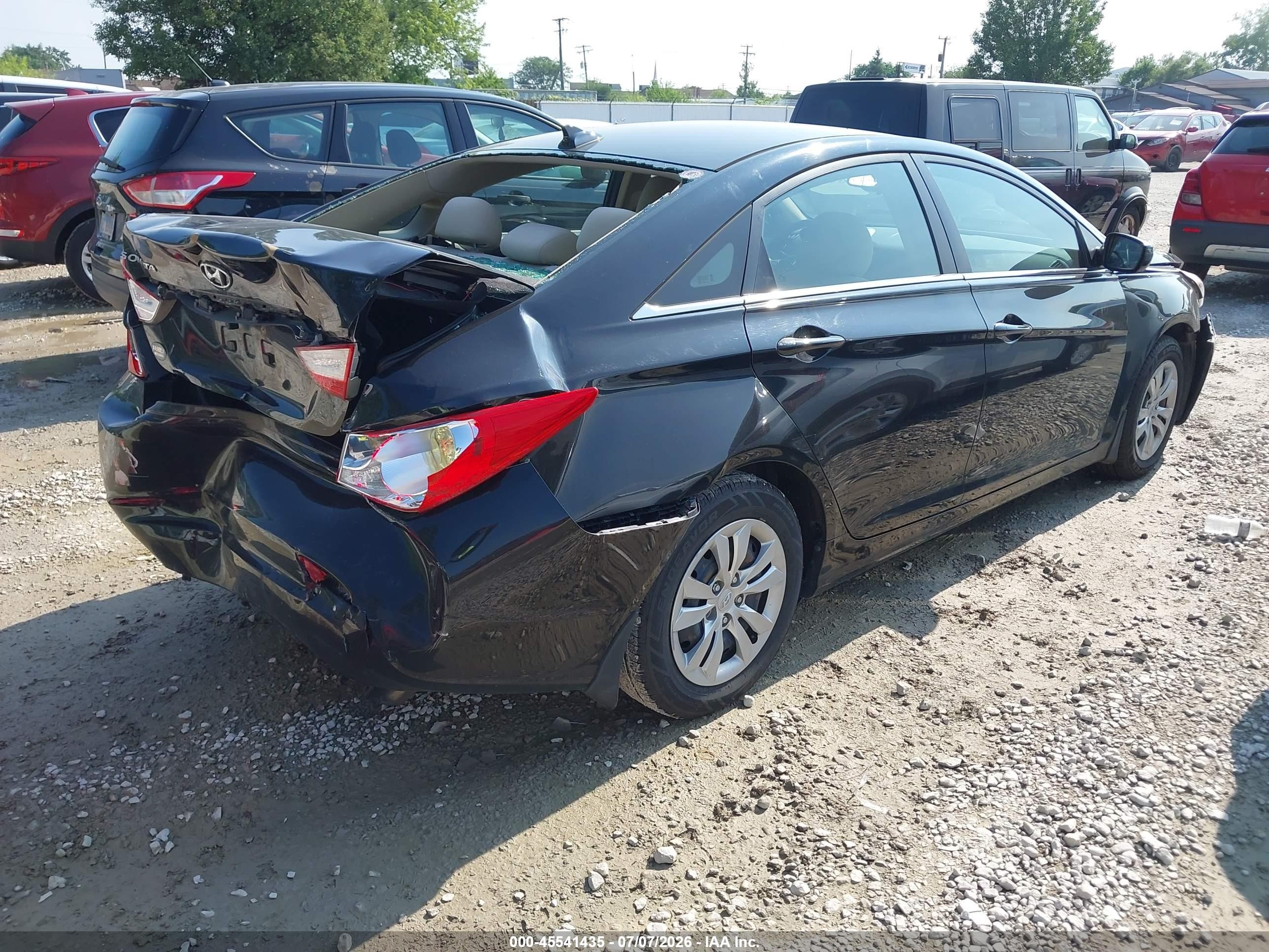 2012 Hyundai Sonata Gls Black vin: 5NPEB4AC4CH421307