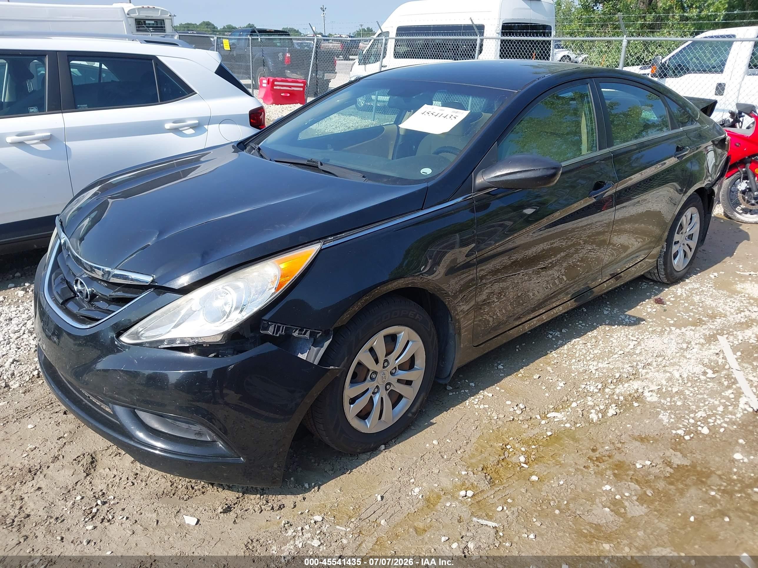 2012 Hyundai Sonata Gls Black vin: 5NPEB4AC4CH421307
