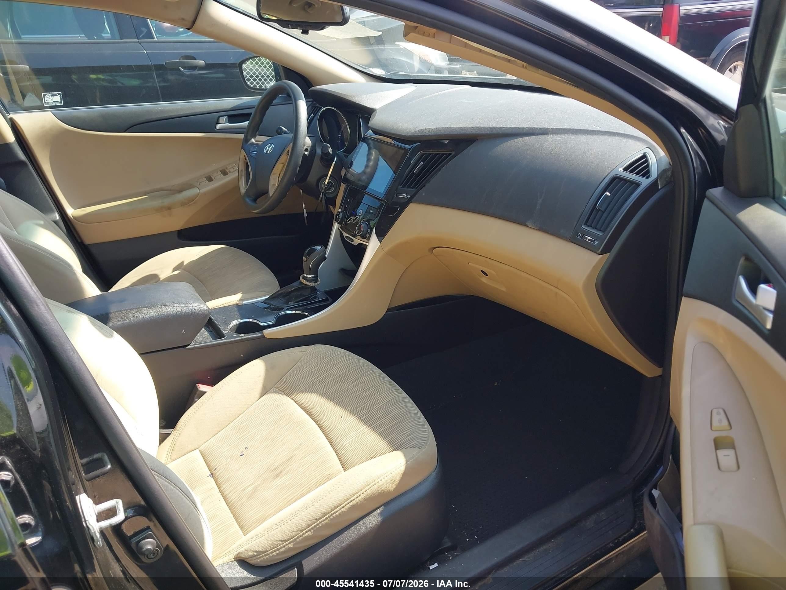 2012 Hyundai Sonata Gls Black vin: 5NPEB4AC4CH421307