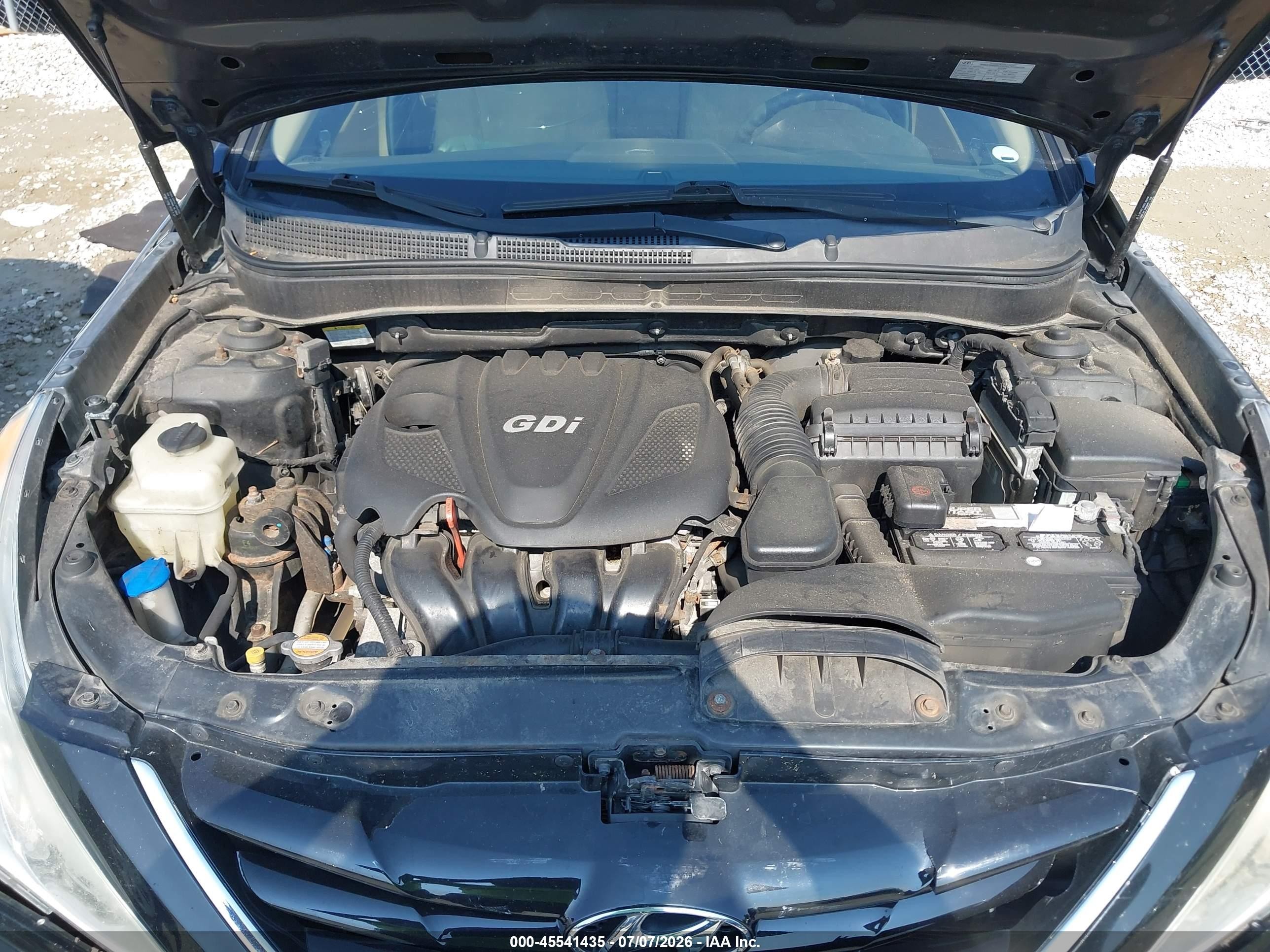 2012 Hyundai Sonata Gls Black vin: 5NPEB4AC4CH421307