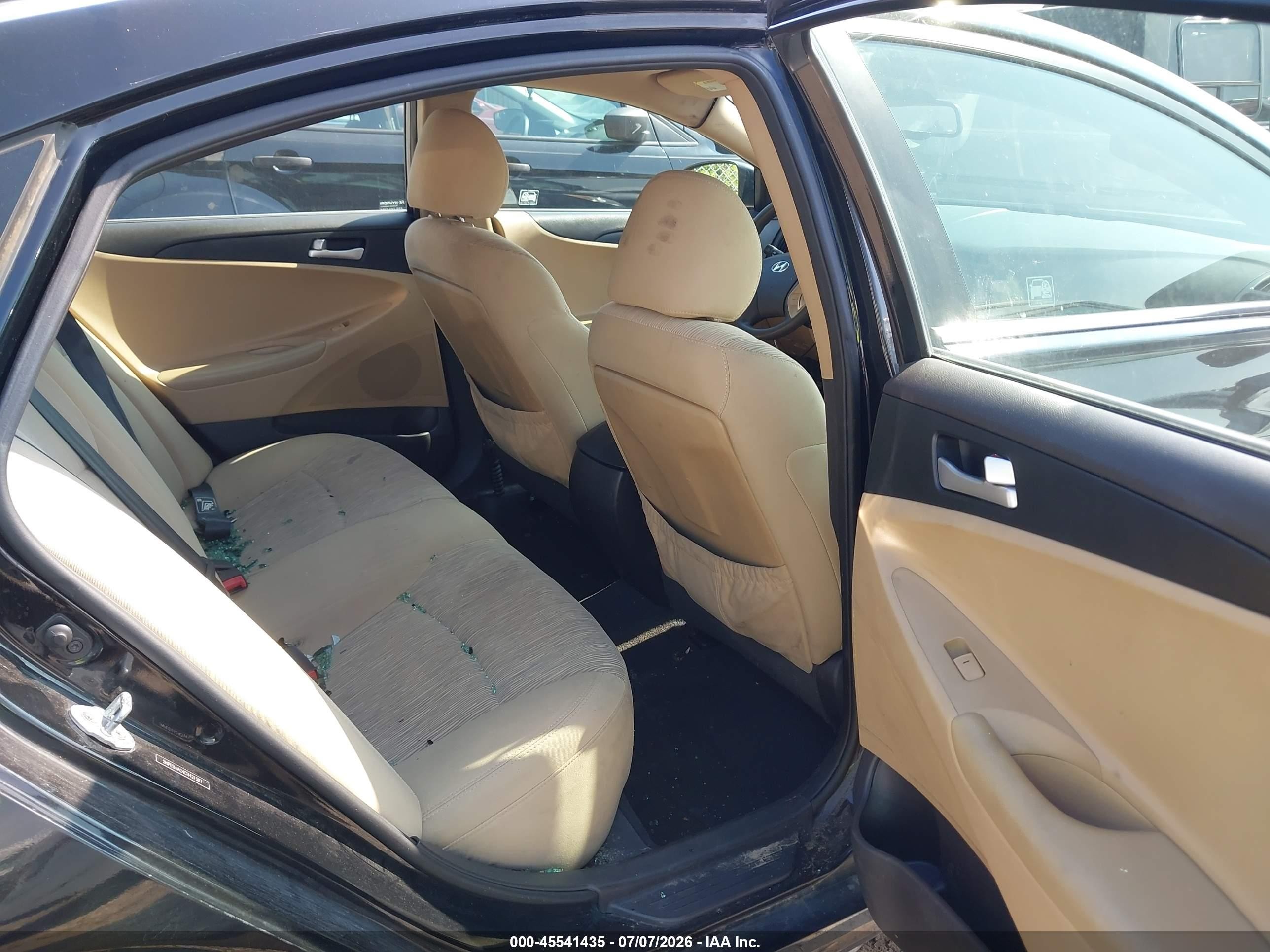 2012 Hyundai Sonata Gls Black vin: 5NPEB4AC4CH421307