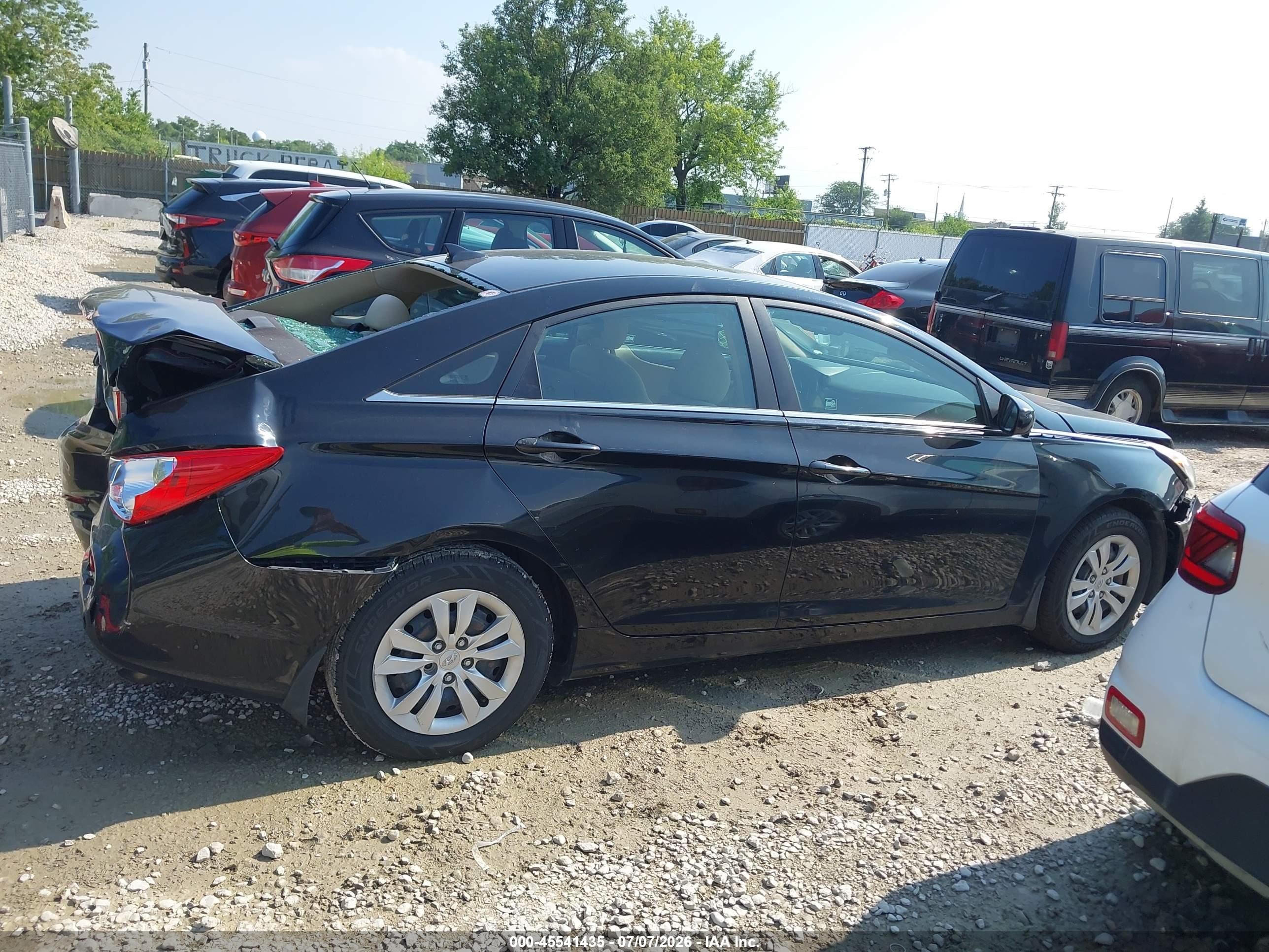 2012 Hyundai Sonata Gls Black vin: 5NPEB4AC4CH421307