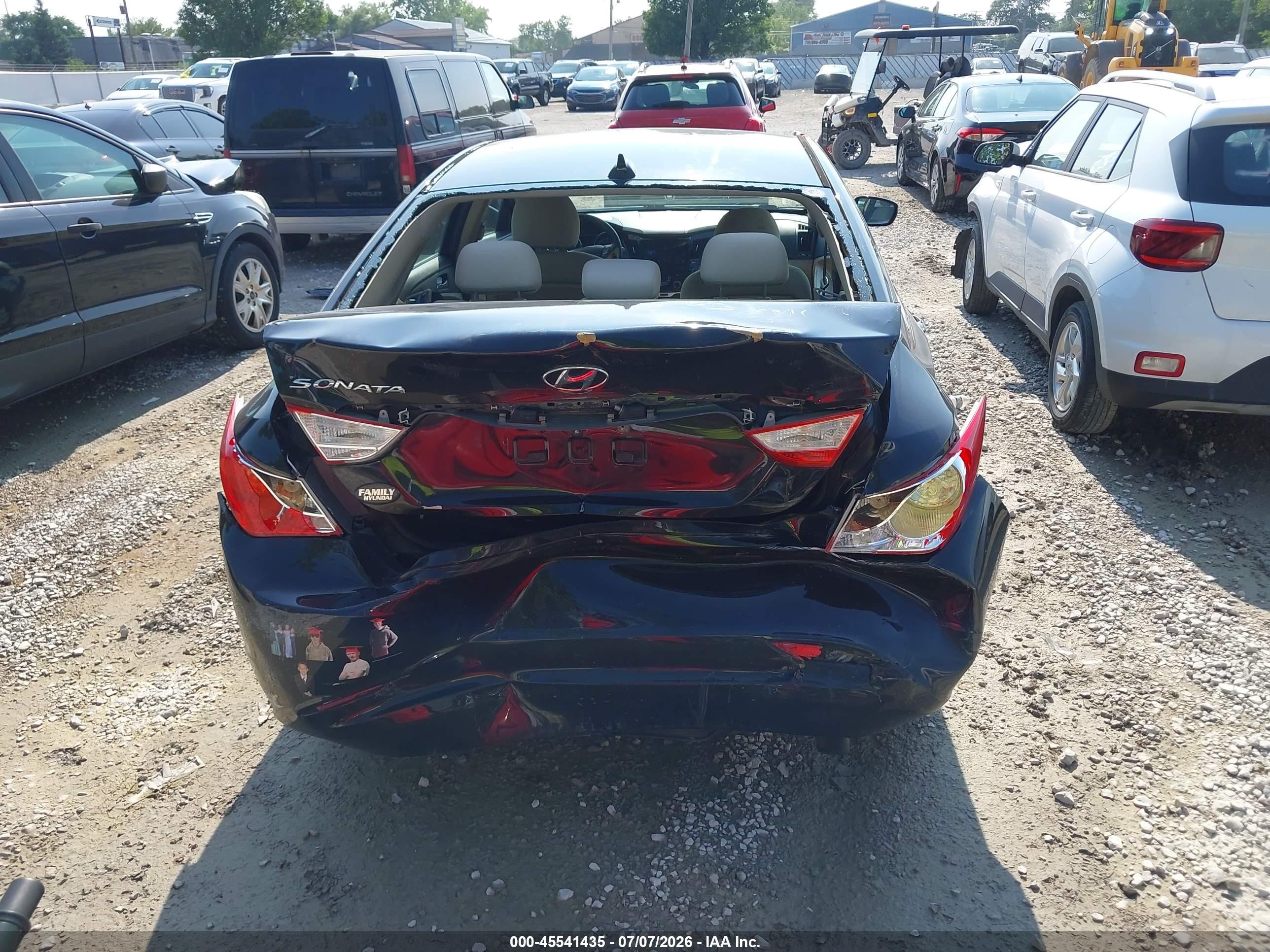2012 Hyundai Sonata Gls Black vin: 5NPEB4AC4CH421307
