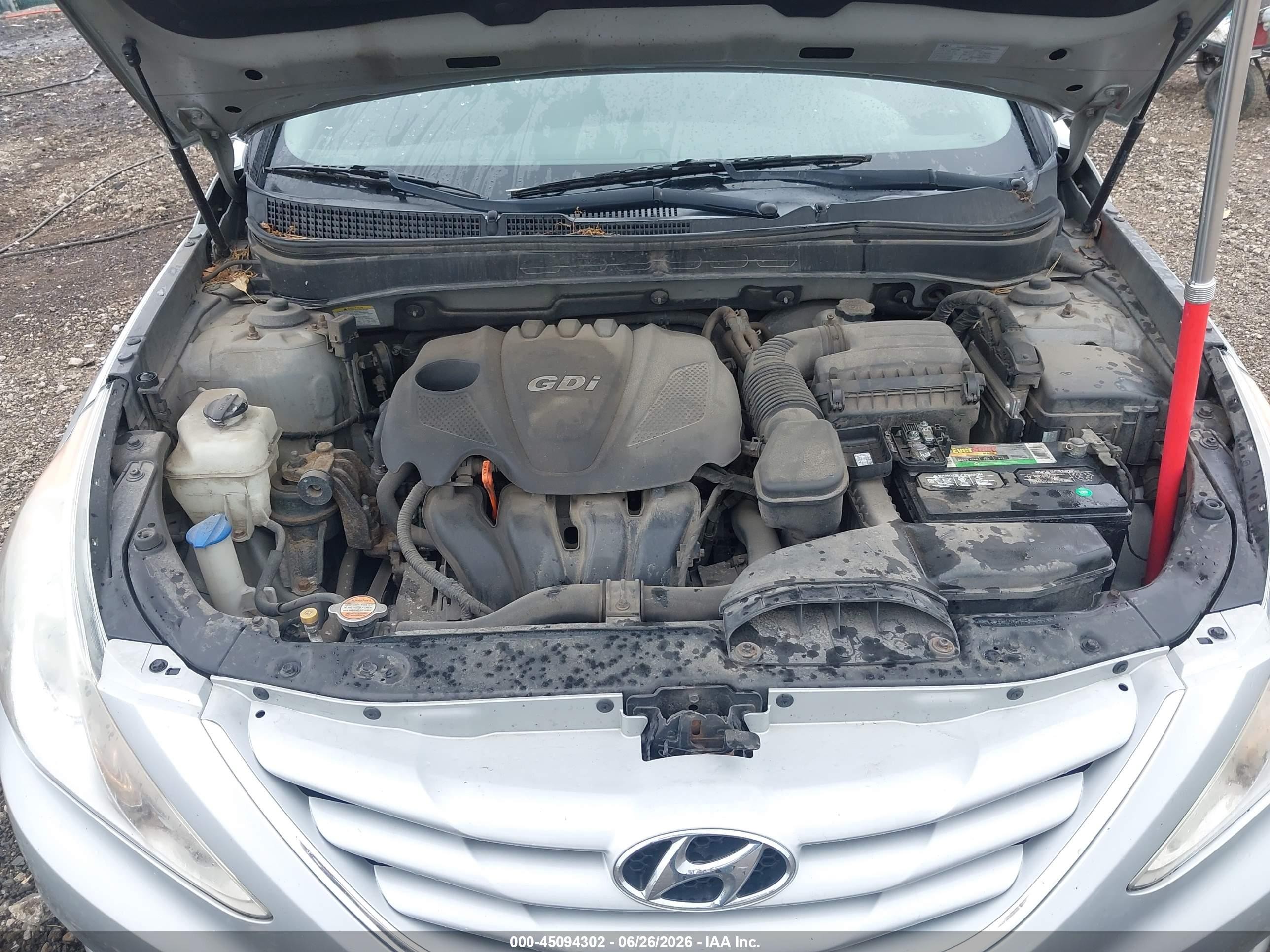 2012 Hyundai Sonata Gls Silver vin: 5NPEB4AC4CH425602