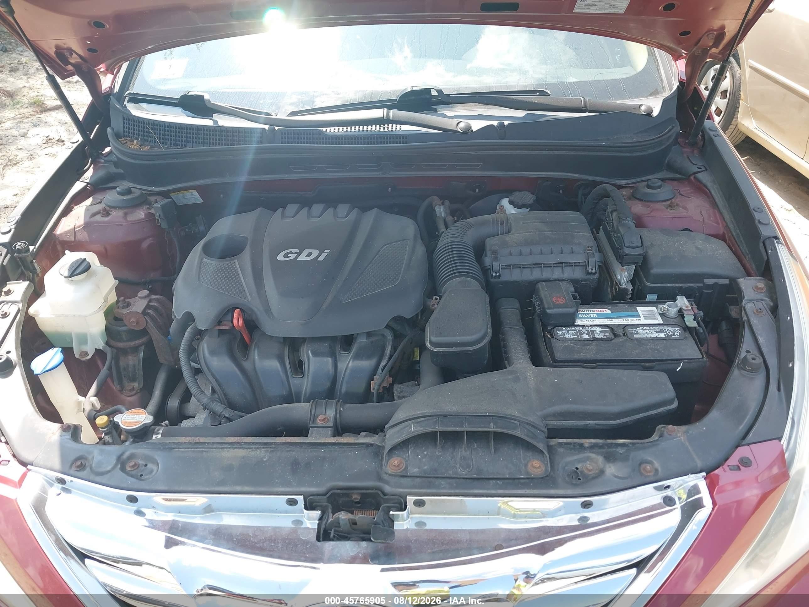 2012 Hyundai Sonata Gls Red vin: 5NPEB4AC4CH440004