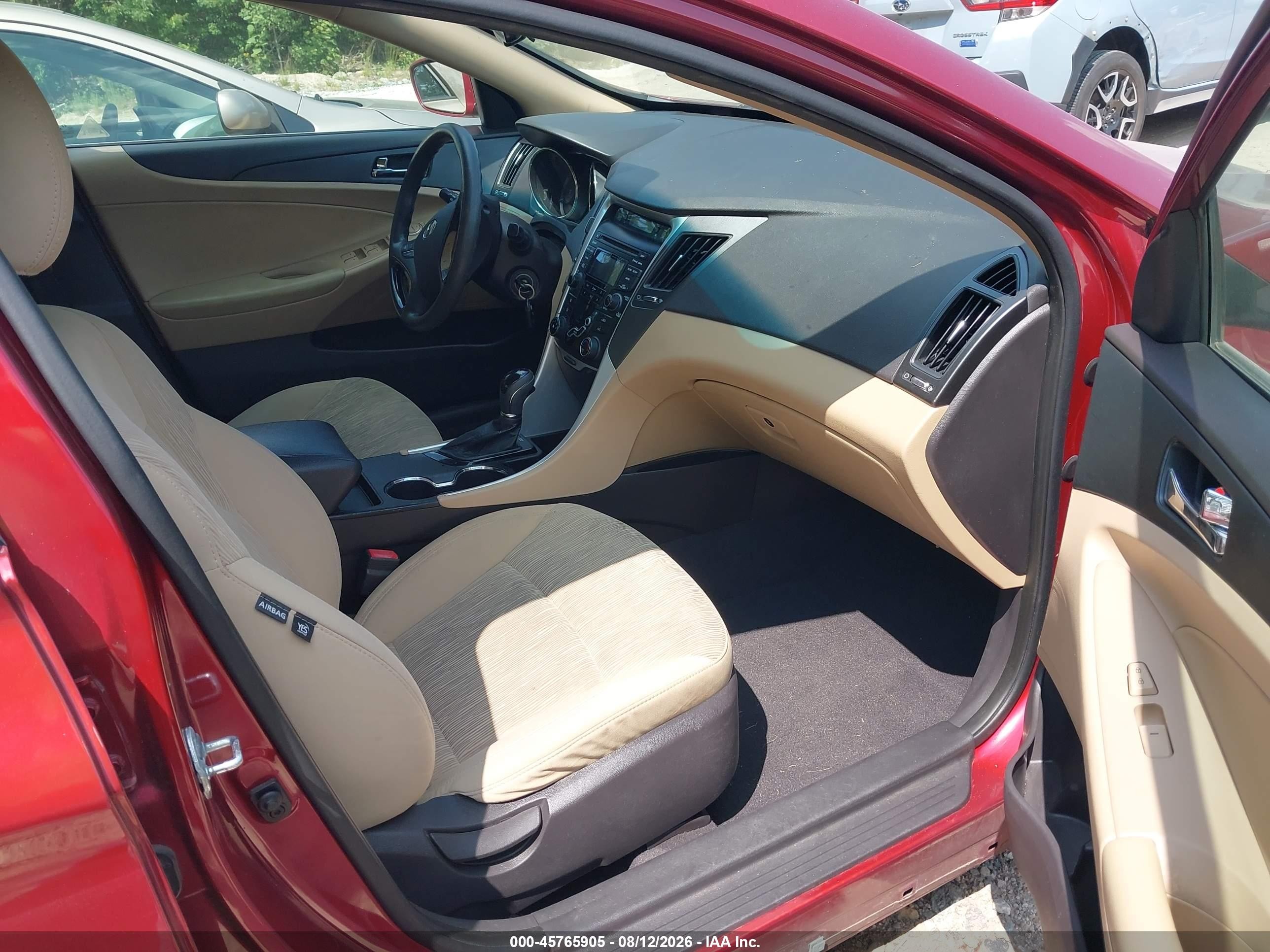 2012 Hyundai Sonata Gls Red vin: 5NPEB4AC4CH440004