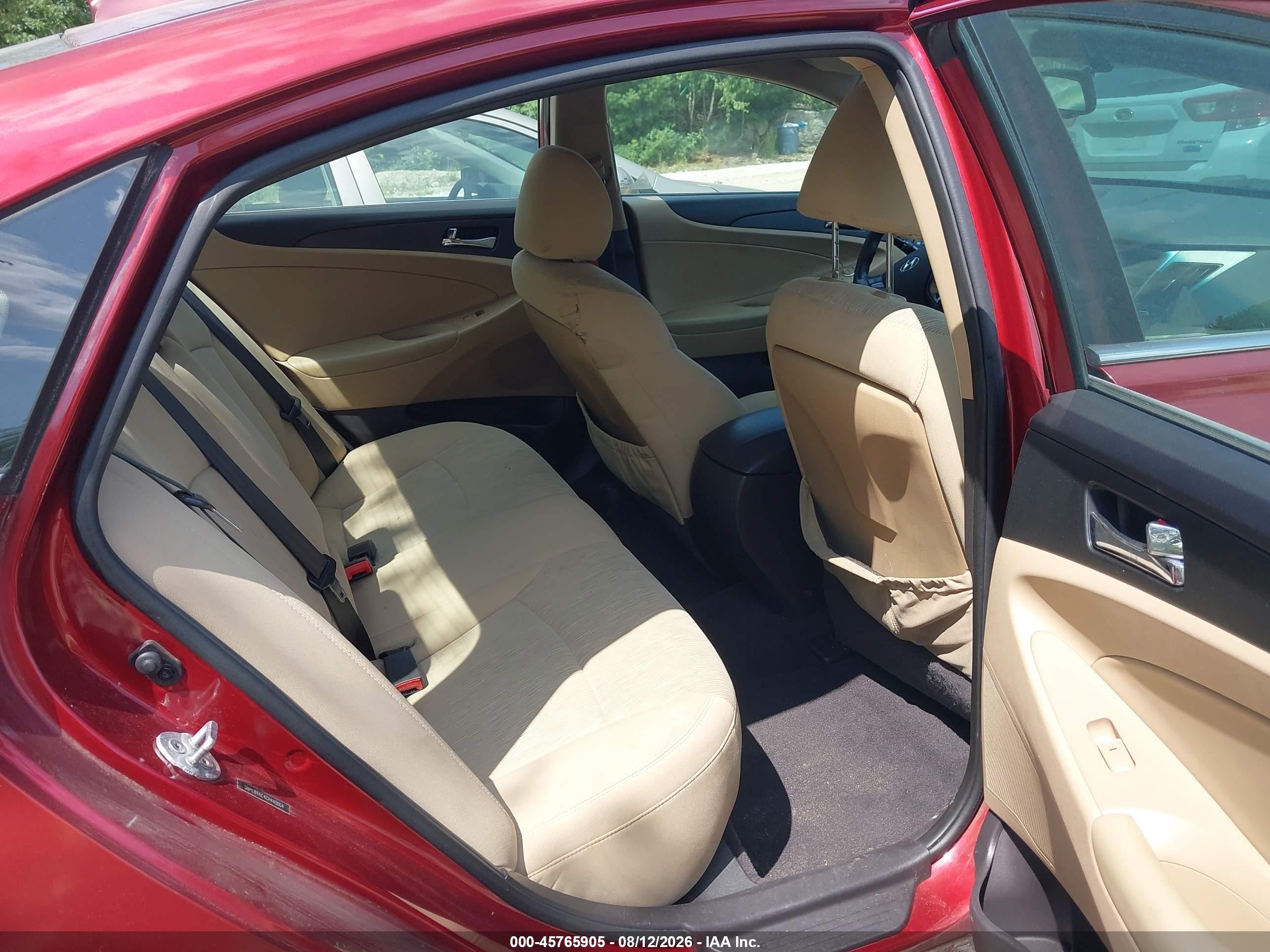 2012 Hyundai Sonata Gls Red vin: 5NPEB4AC4CH440004