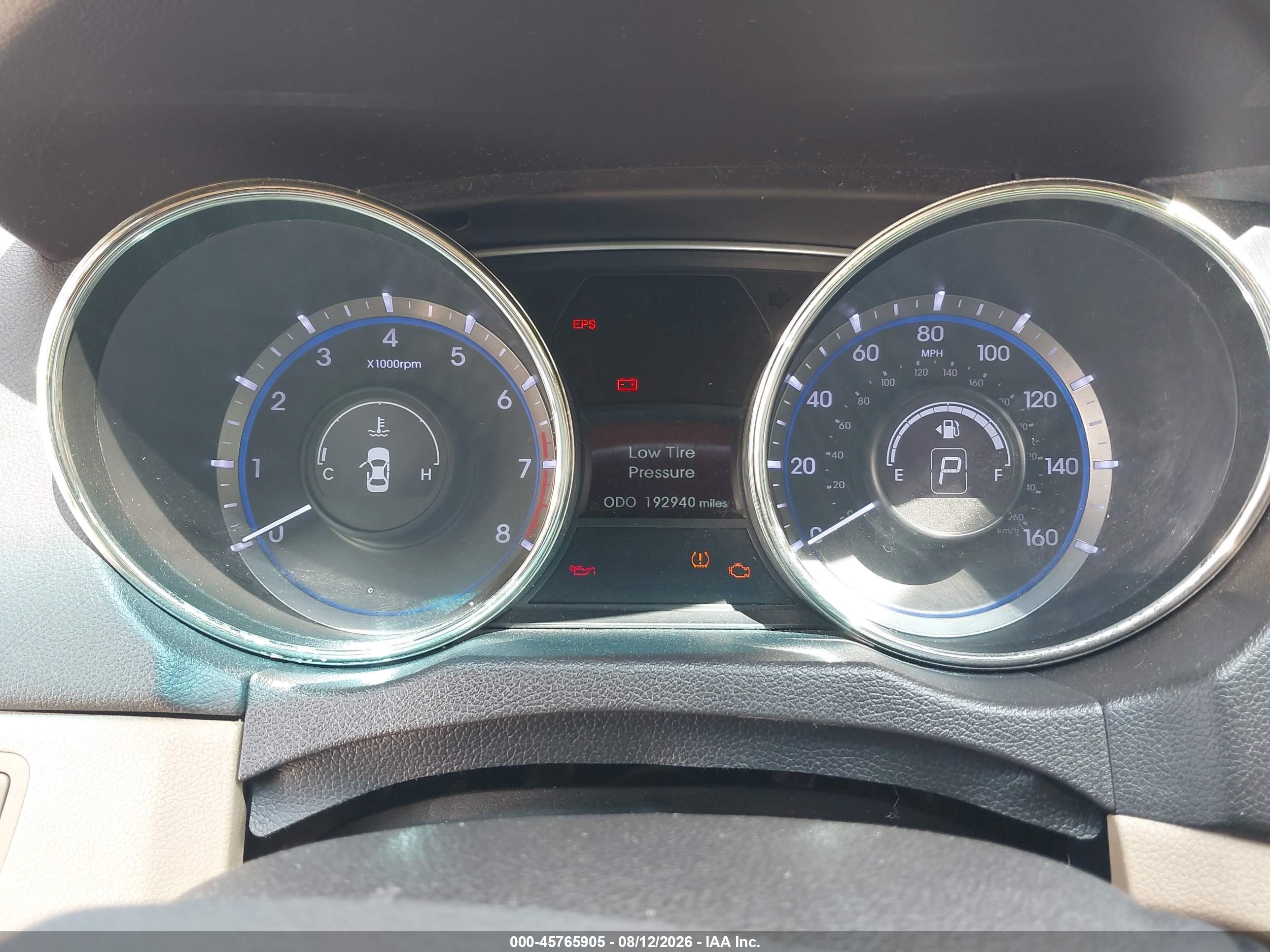 2012 Hyundai Sonata Gls Red vin: 5NPEB4AC4CH440004