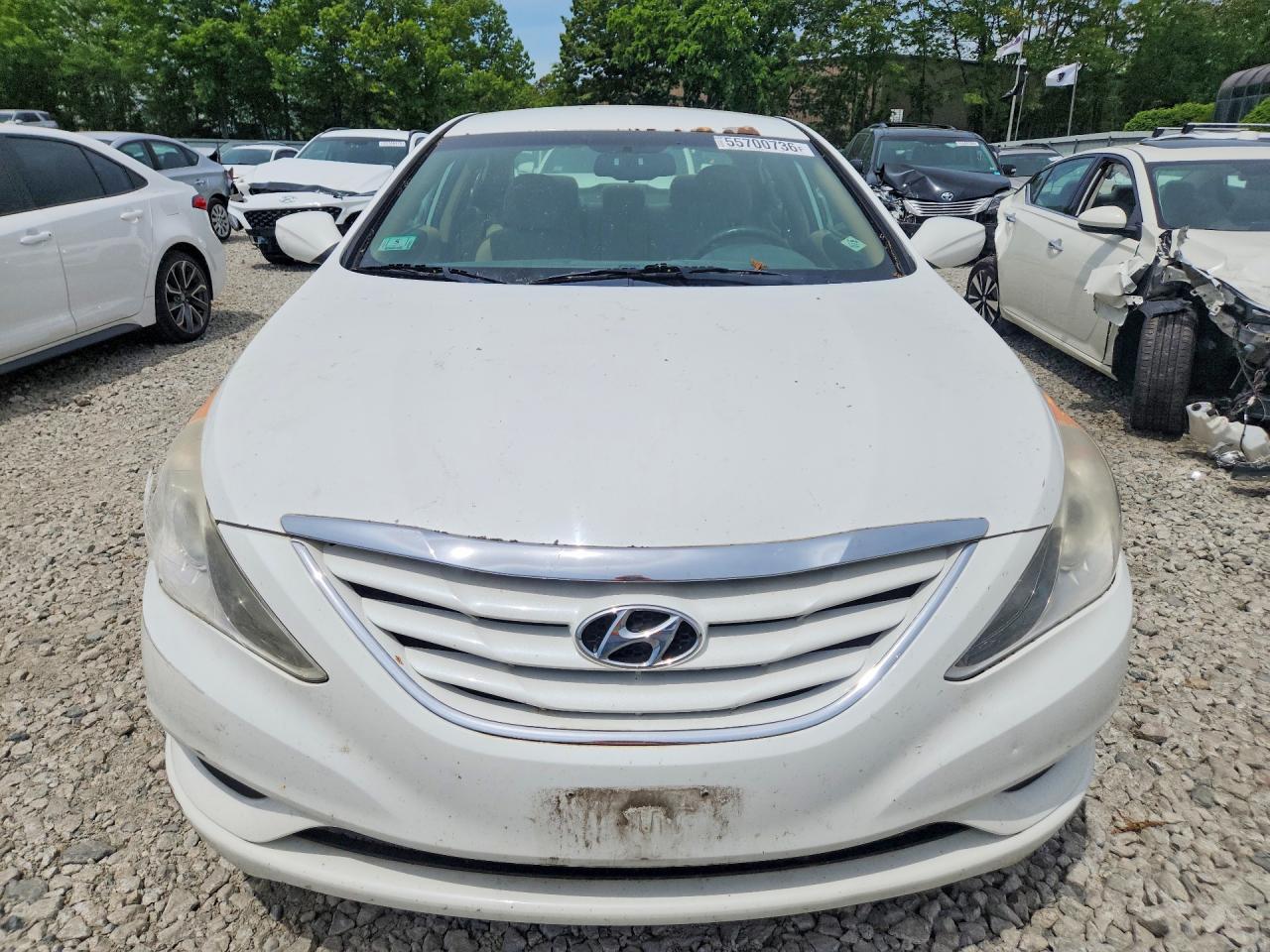 2012 Hyundai Sonata Gls Белый vin: 5NPEB4AC4CH460995