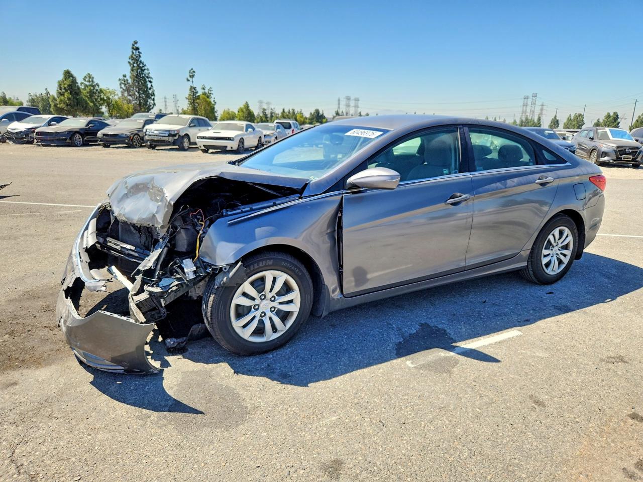2012 Hyundai Sonata Gls Gray vin: 5NPEB4AC4CH464397