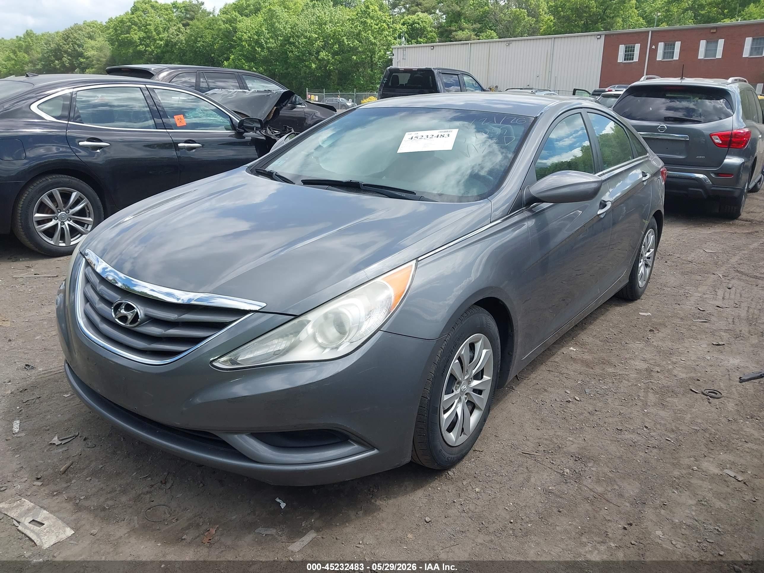 2012 Hyundai Sonata Gls Gray vin: 5NPEB4AC4CH472824