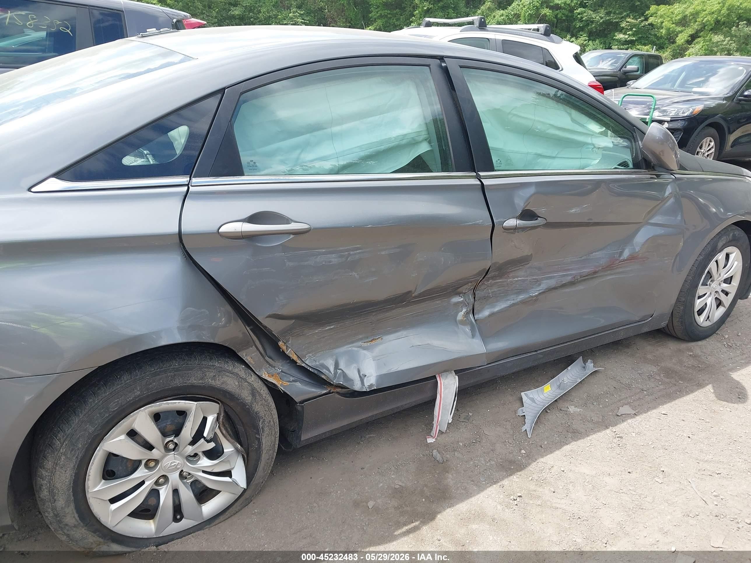 2012 Hyundai Sonata Gls Gray vin: 5NPEB4AC4CH472824
