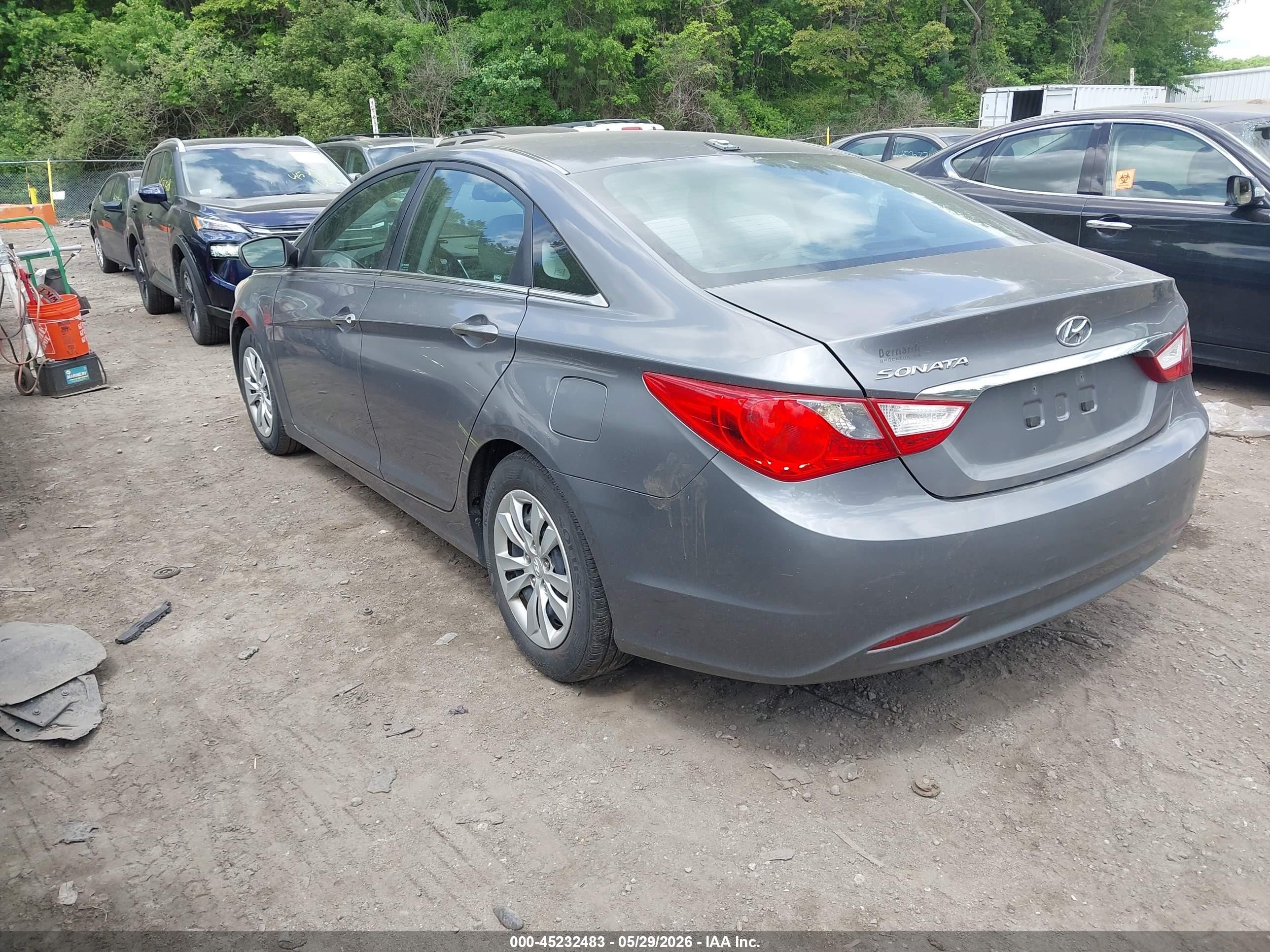 2012 Hyundai Sonata Gls Gray vin: 5NPEB4AC4CH472824