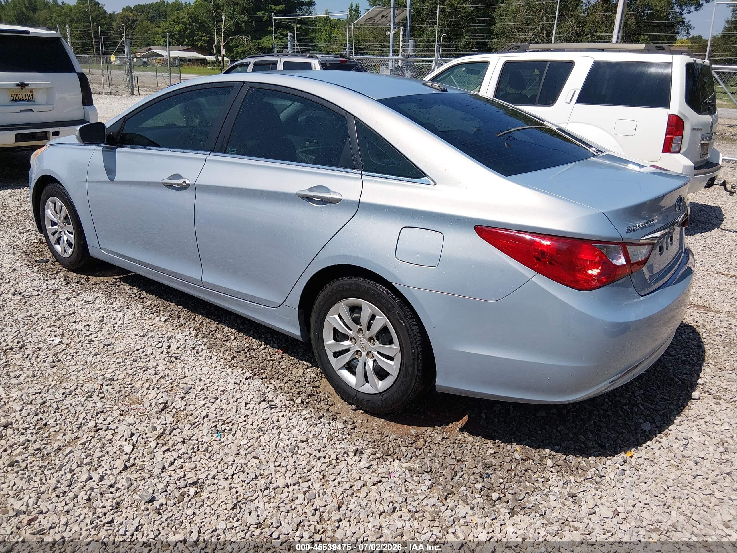 2012 Hyundai Sonata Gls Light Blue vin: 5NPEB4AC4CH484682