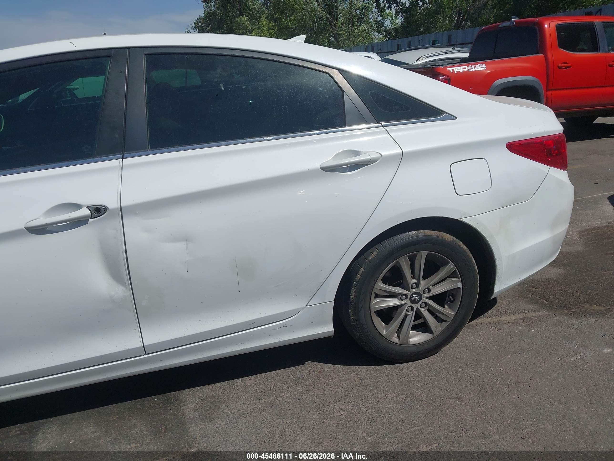 2012 Hyundai Sonata Gls White vin: 5NPEB4AC4CH489106