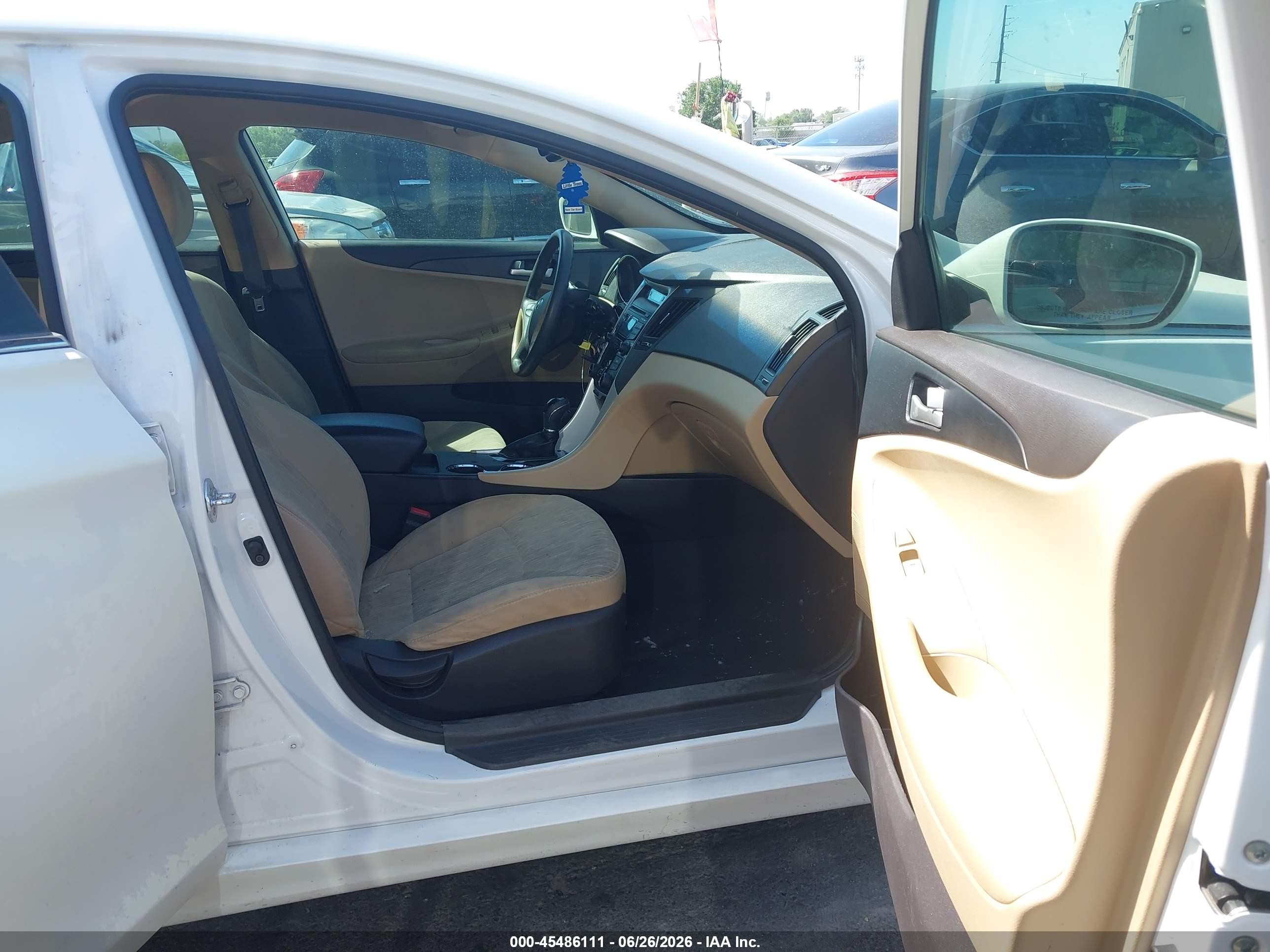 2012 Hyundai Sonata Gls White vin: 5NPEB4AC4CH489106