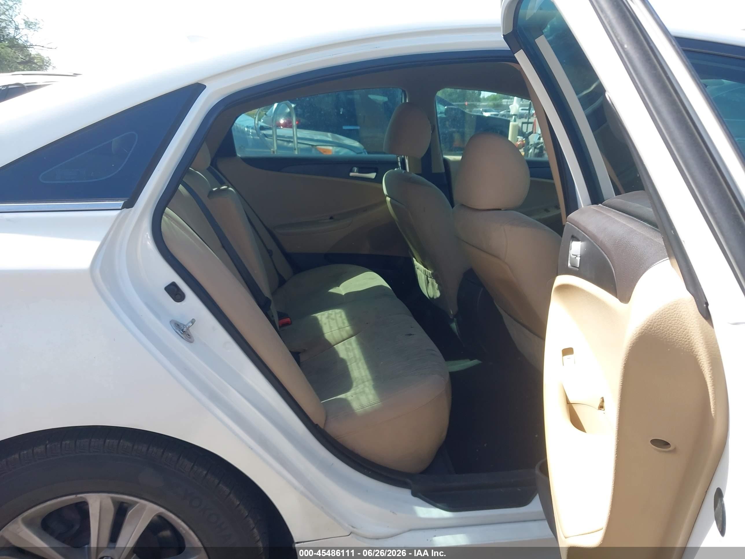 2012 Hyundai Sonata Gls White vin: 5NPEB4AC4CH489106