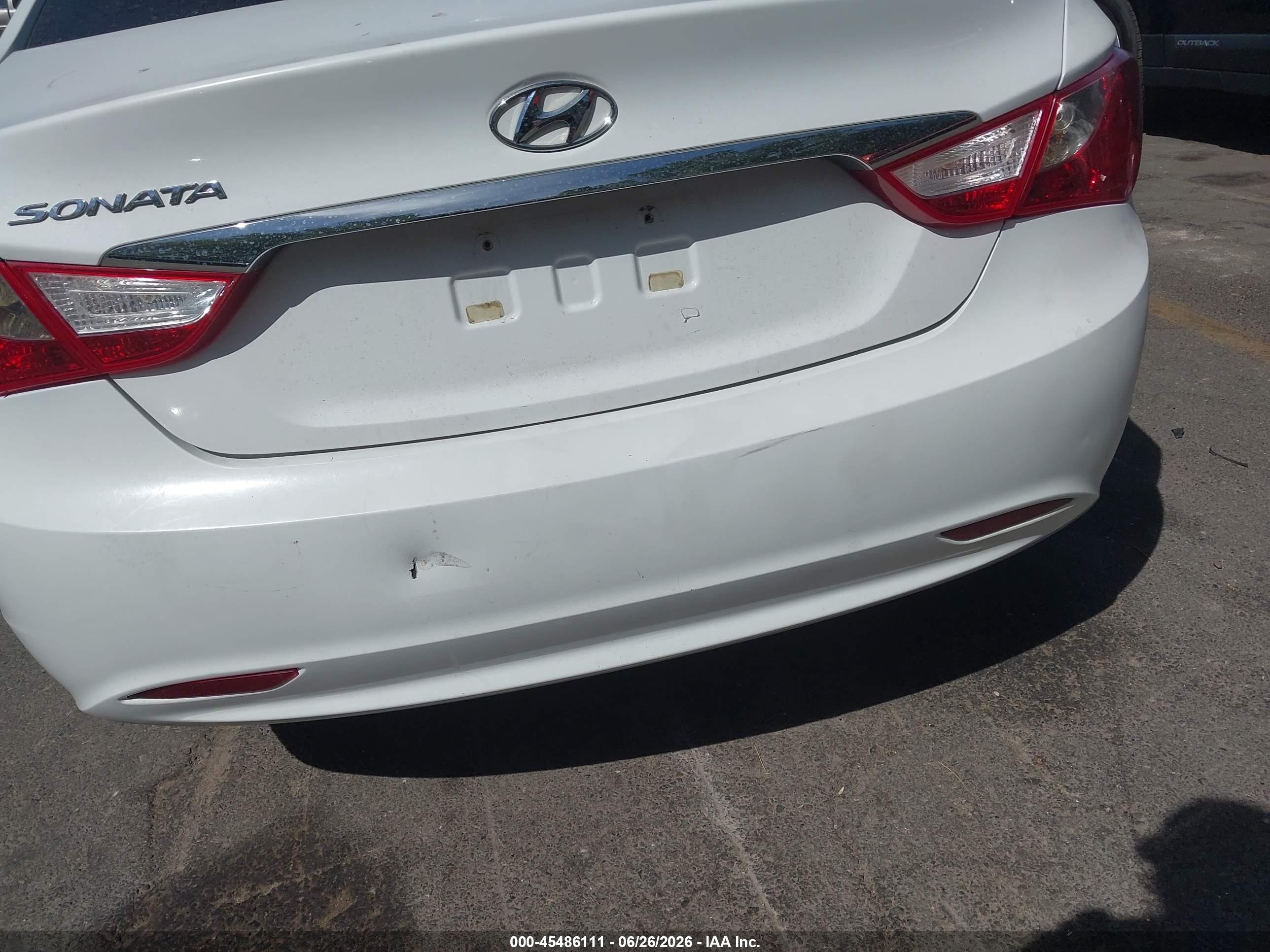 2012 Hyundai Sonata Gls White vin: 5NPEB4AC4CH489106
