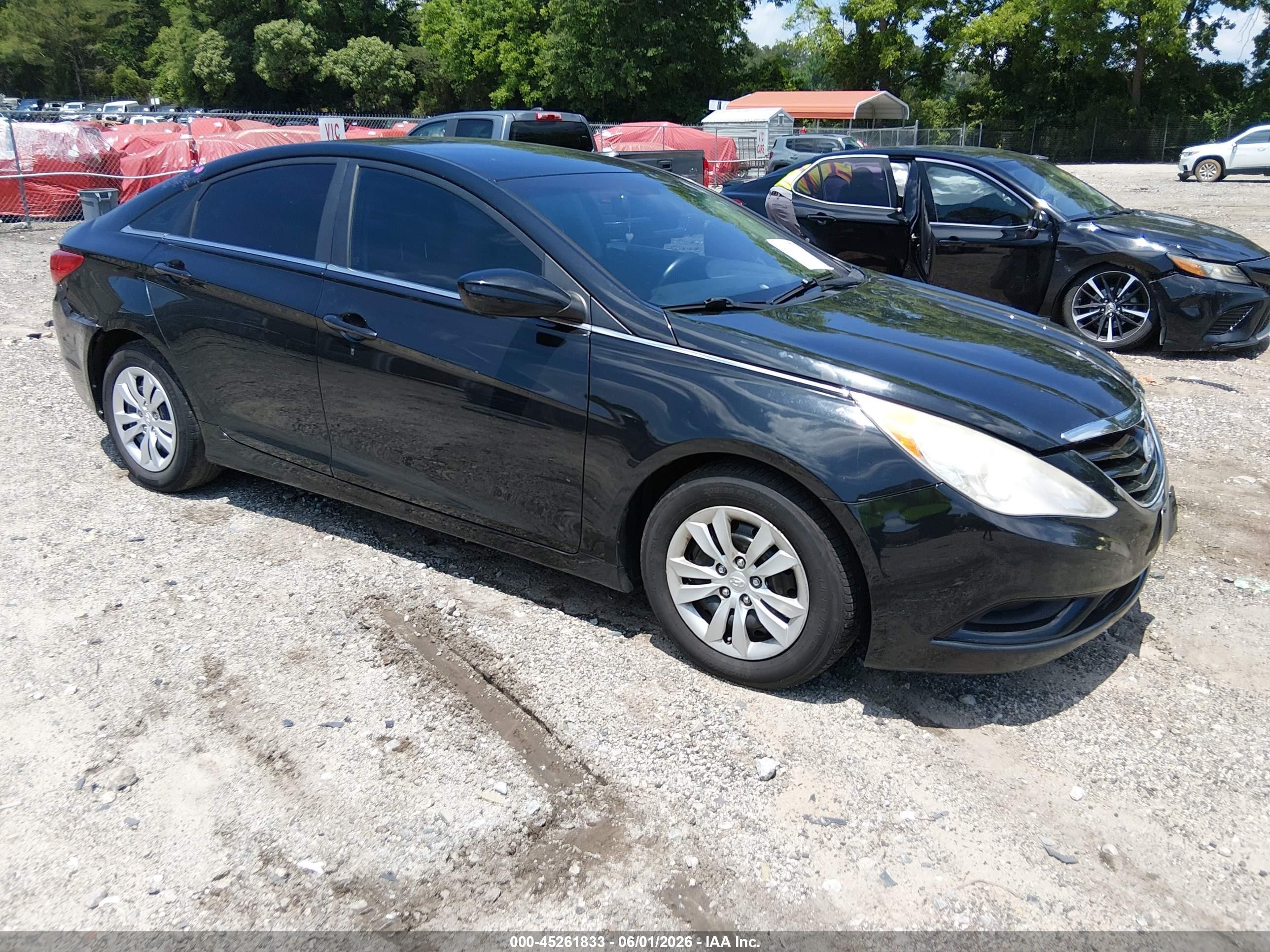 2012 Hyundai Sonata Gls Black vin: 5NPEB4AC4CH491227