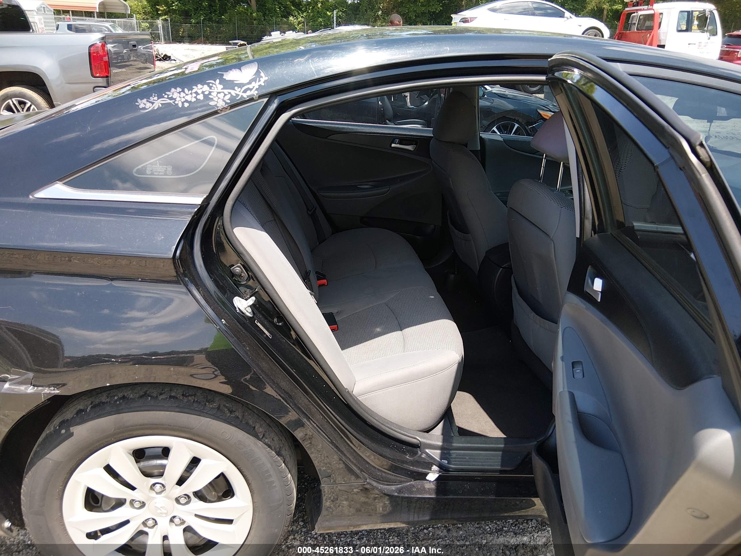 2012 Hyundai Sonata Gls Black vin: 5NPEB4AC4CH491227