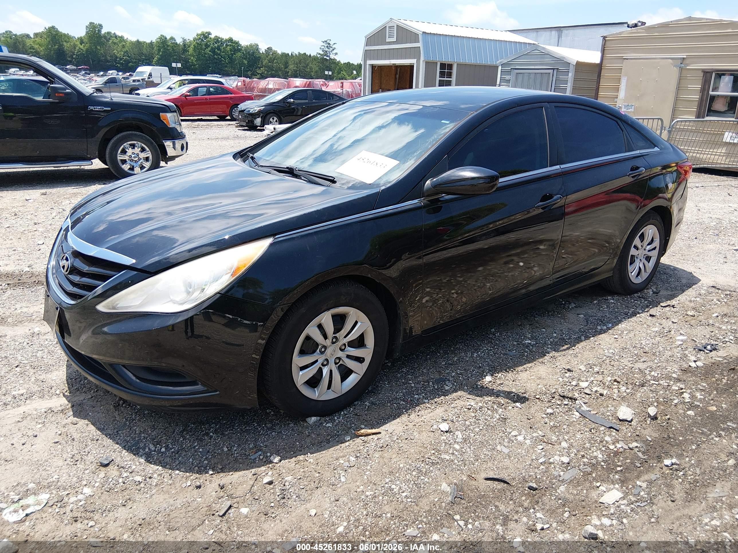 2012 Hyundai Sonata Gls Black vin: 5NPEB4AC4CH491227