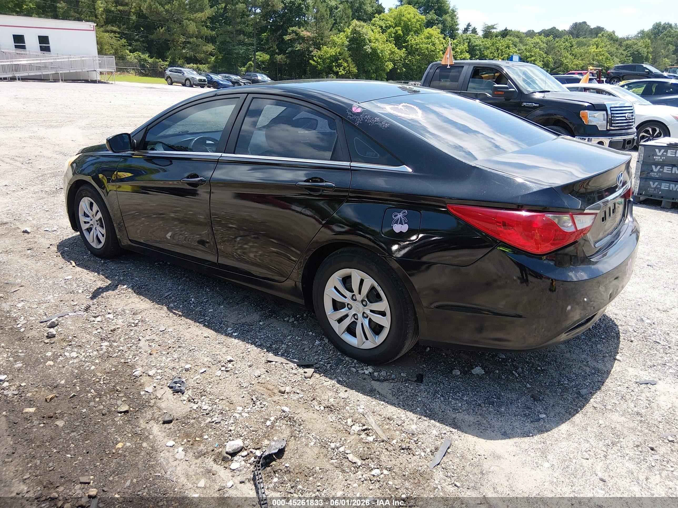 2012 Hyundai Sonata Gls Black vin: 5NPEB4AC4CH491227