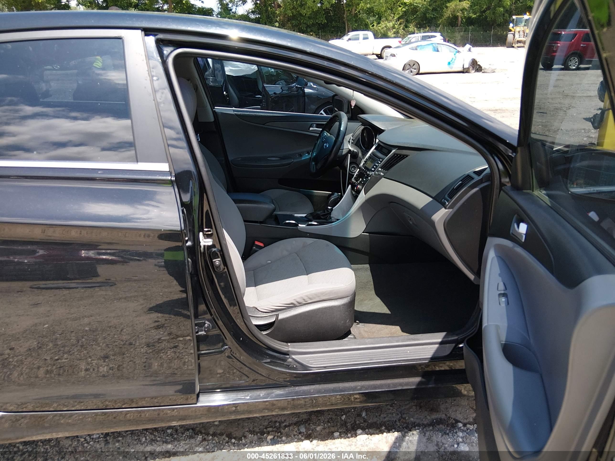 2012 Hyundai Sonata Gls Black vin: 5NPEB4AC4CH491227
