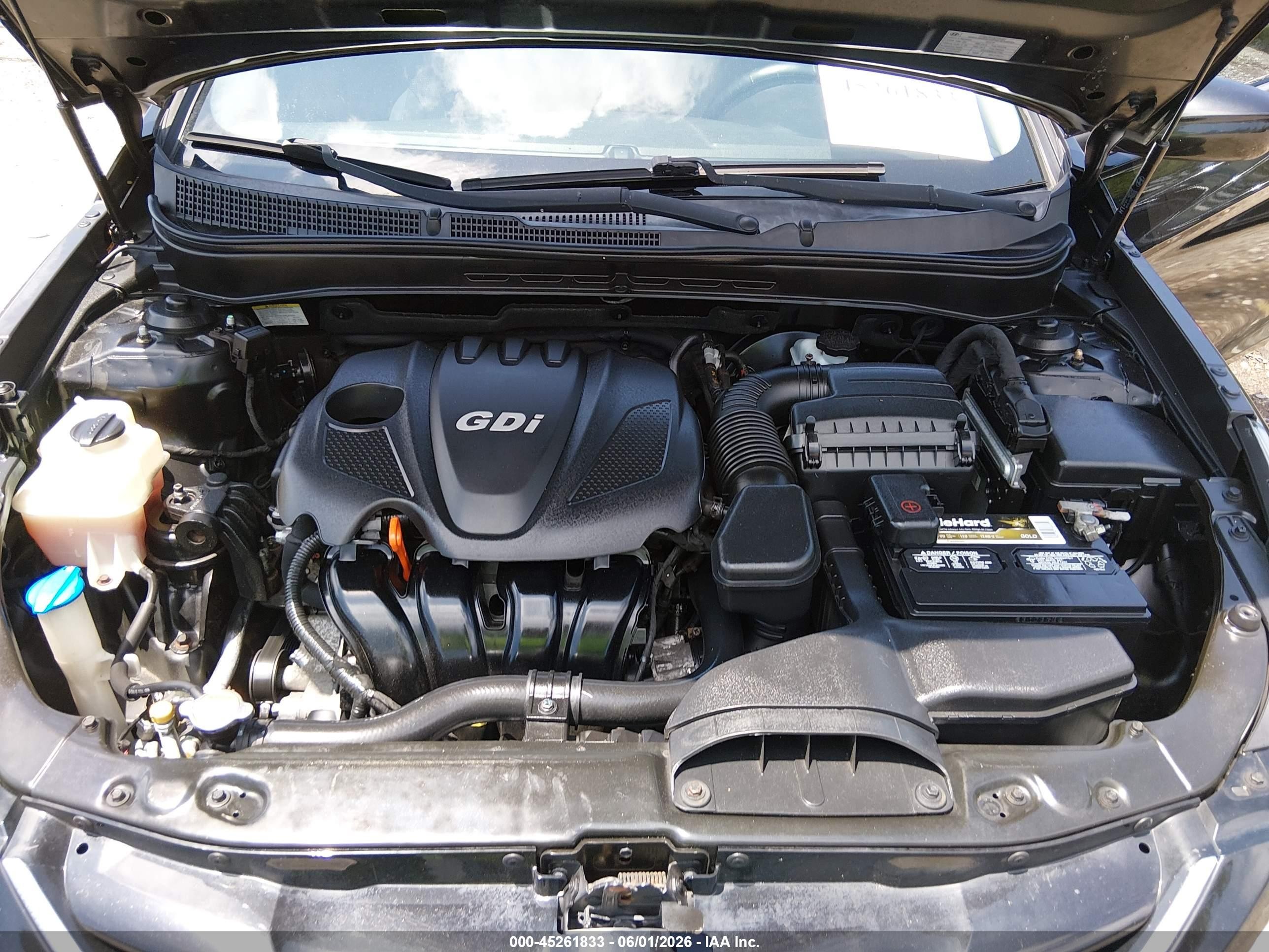 2012 Hyundai Sonata Gls Black vin: 5NPEB4AC4CH491227