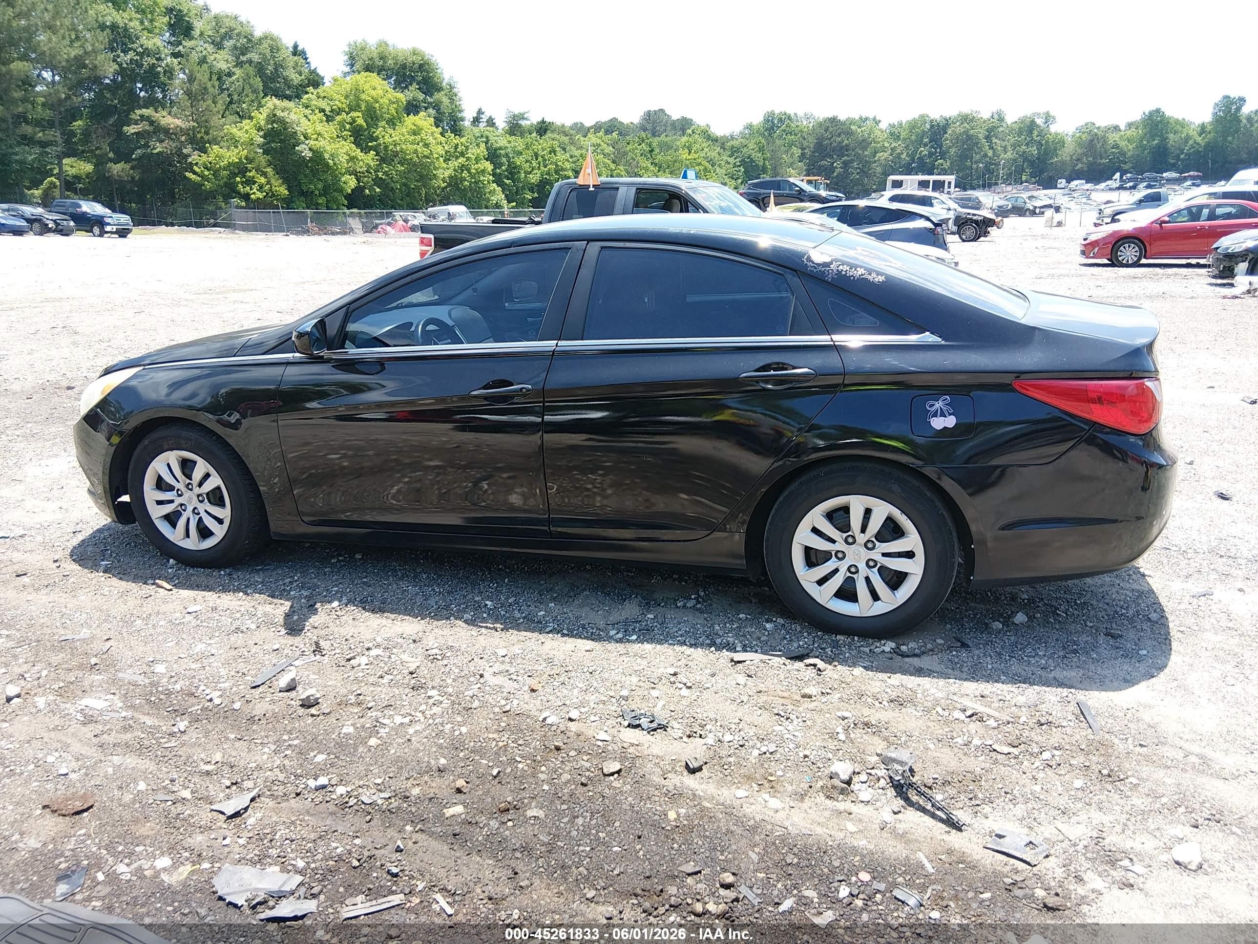 2012 Hyundai Sonata Gls Black vin: 5NPEB4AC4CH491227