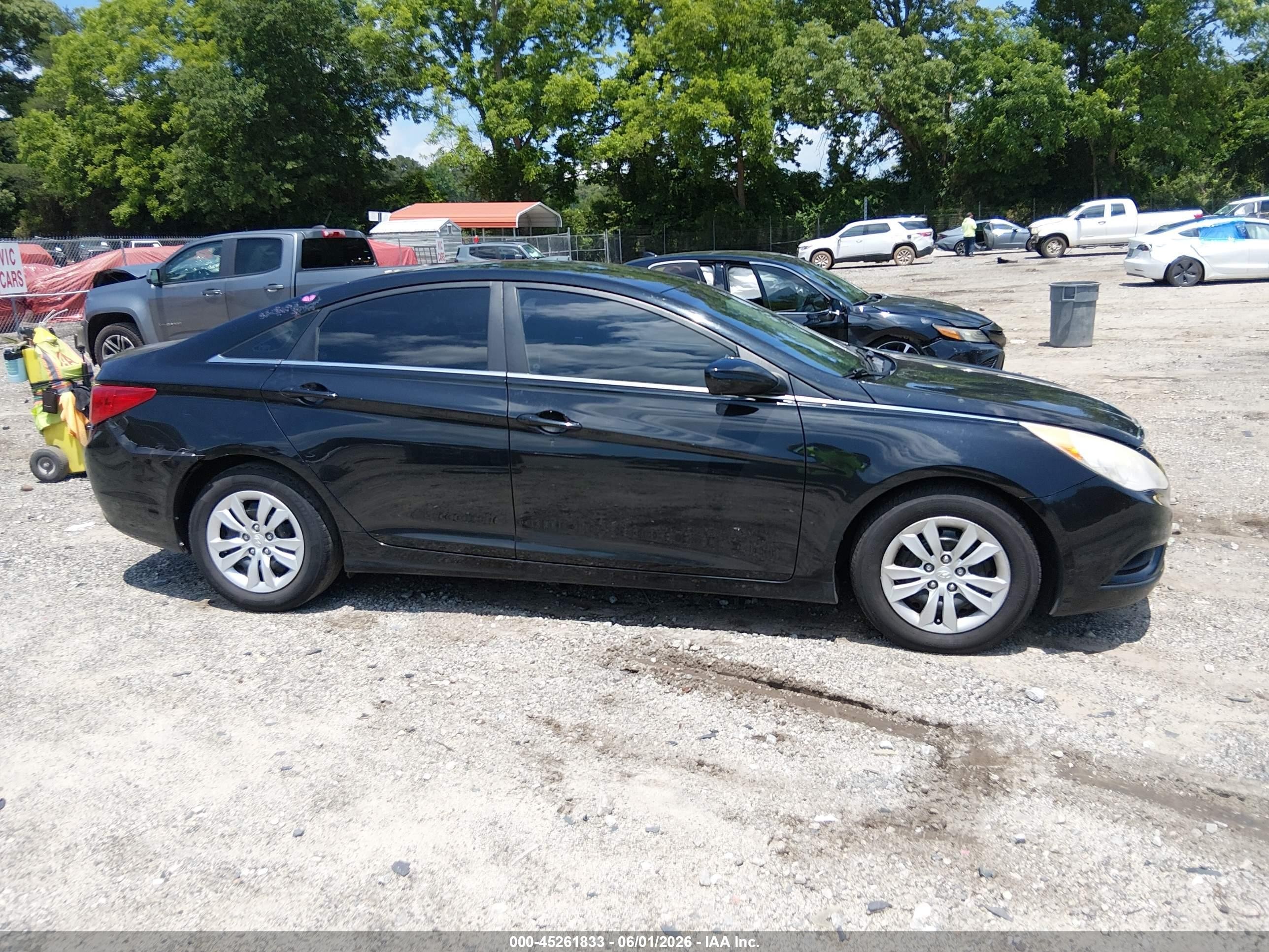 2012 Hyundai Sonata Gls Black vin: 5NPEB4AC4CH491227