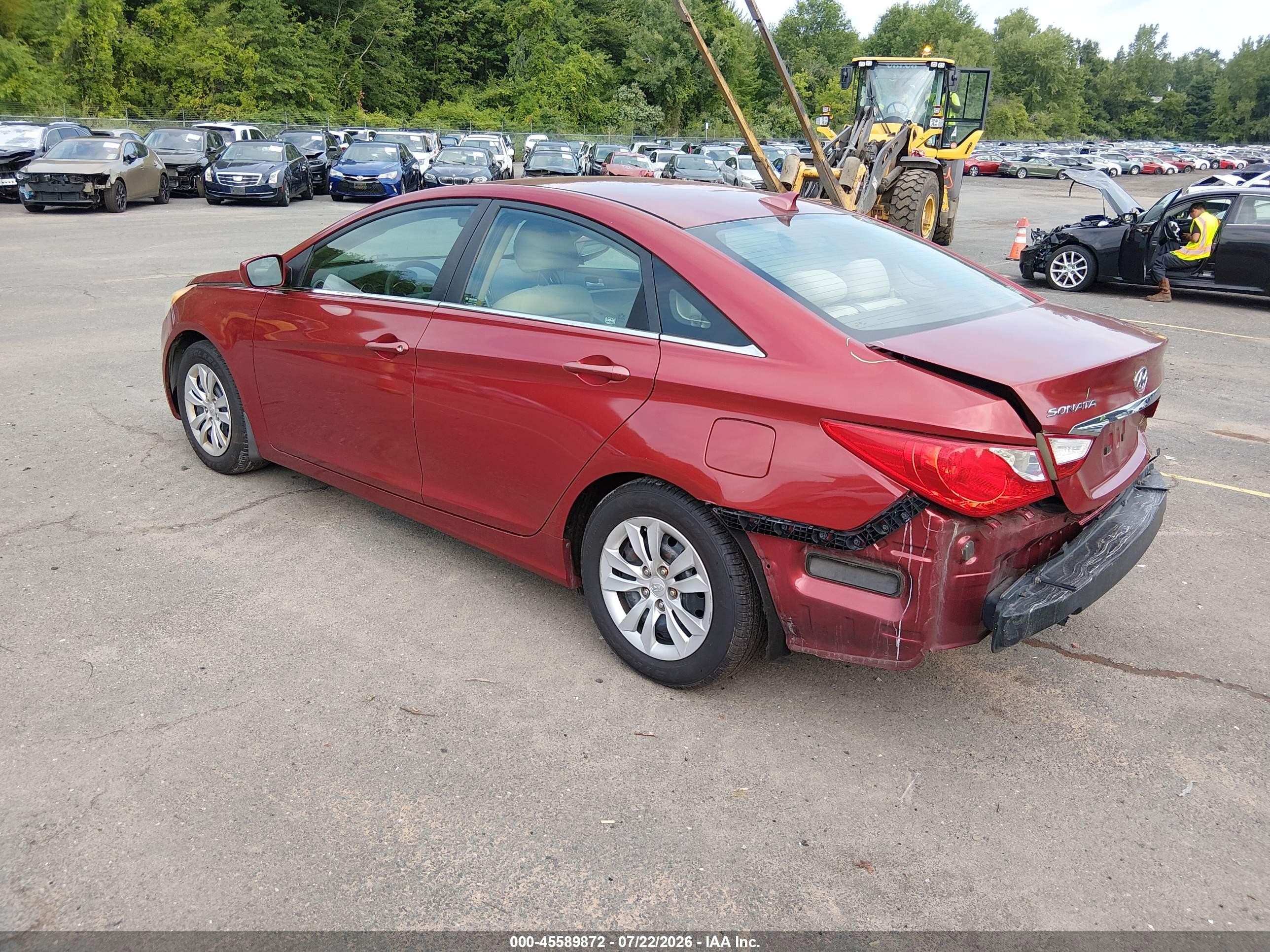 2013 Hyundai Sonata Gls Red vin: 5NPEB4AC4DH507962