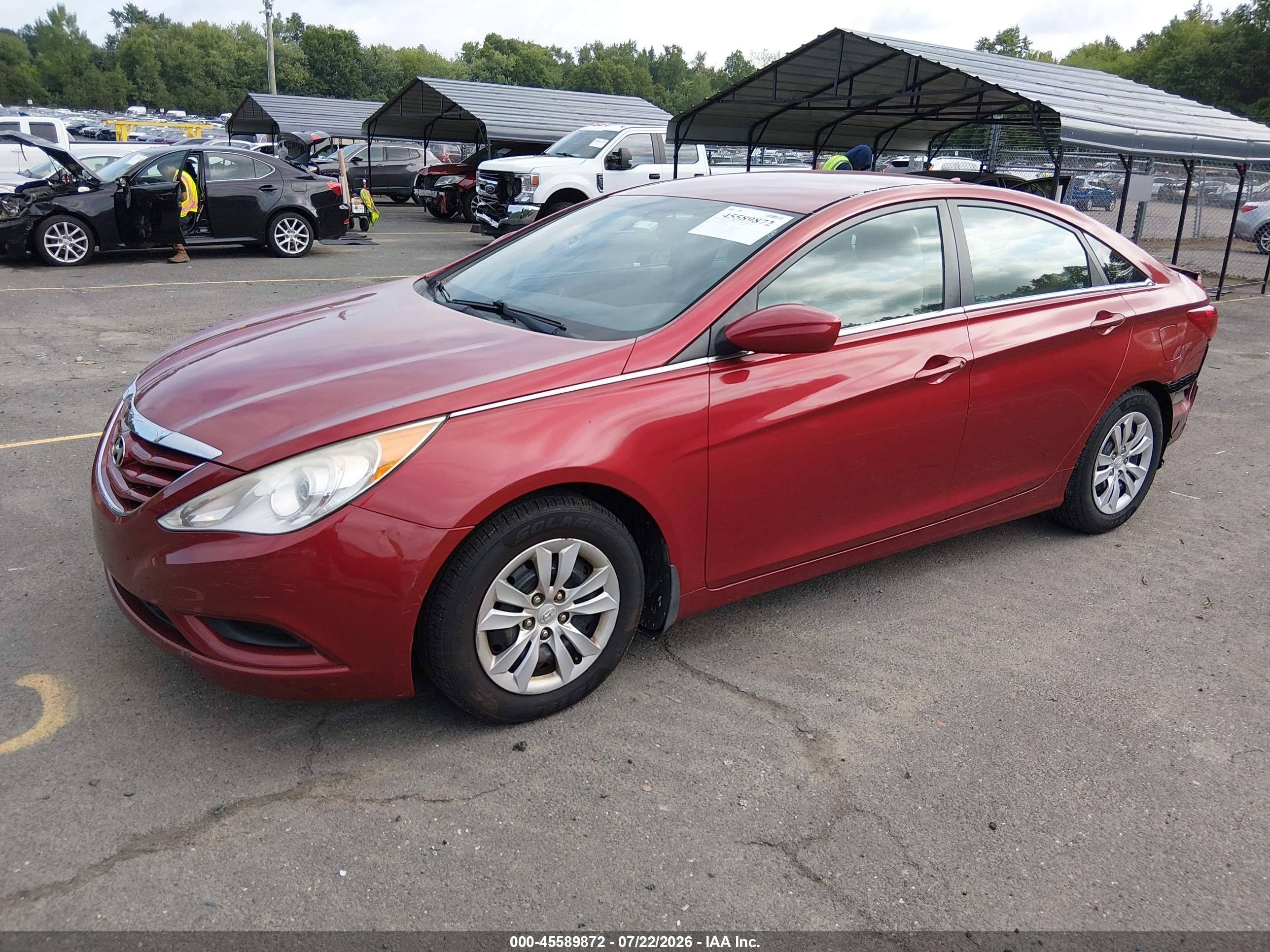 2013 Hyundai Sonata Gls Red vin: 5NPEB4AC4DH507962