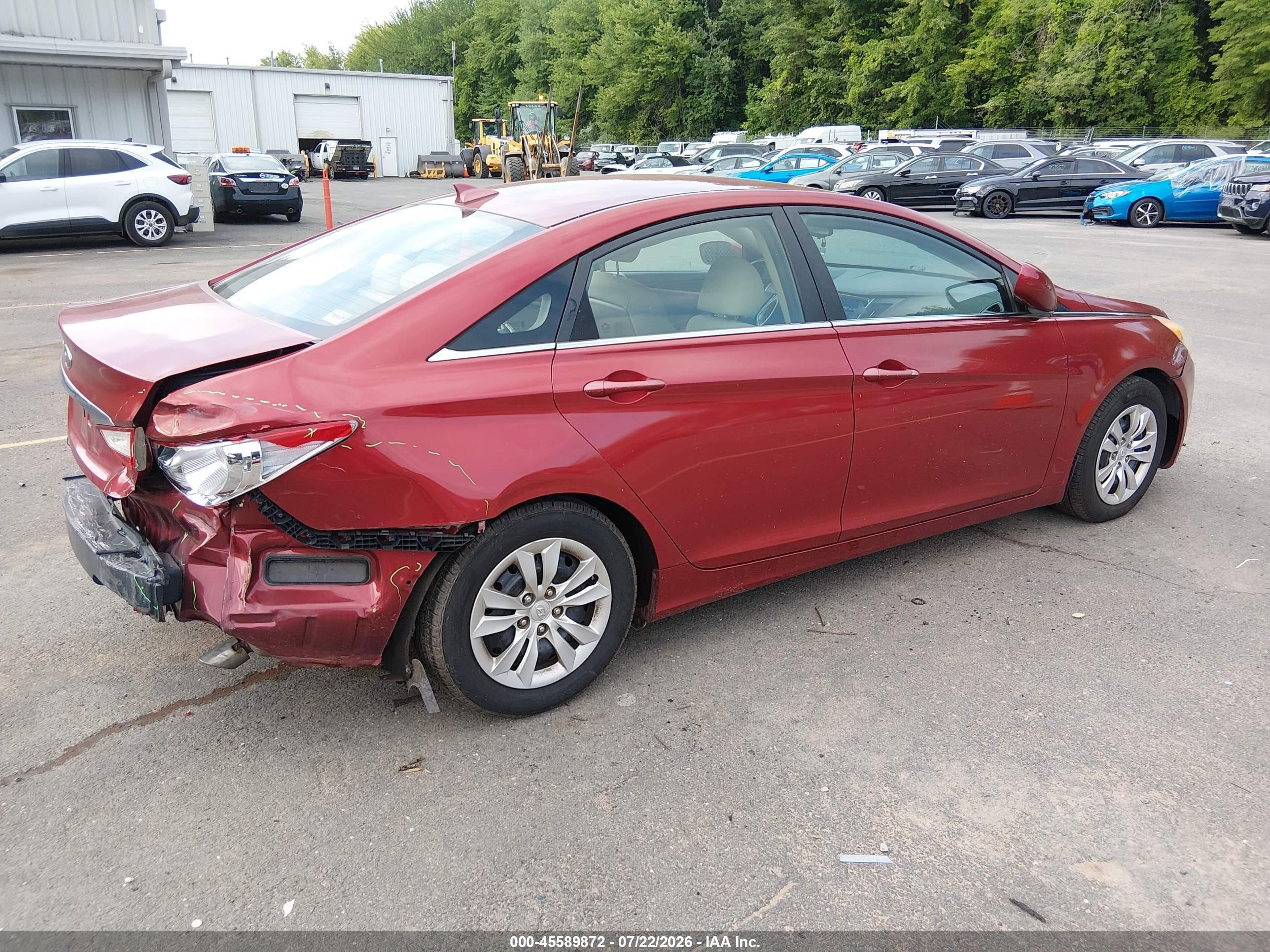 2013 Hyundai Sonata Gls Red vin: 5NPEB4AC4DH507962