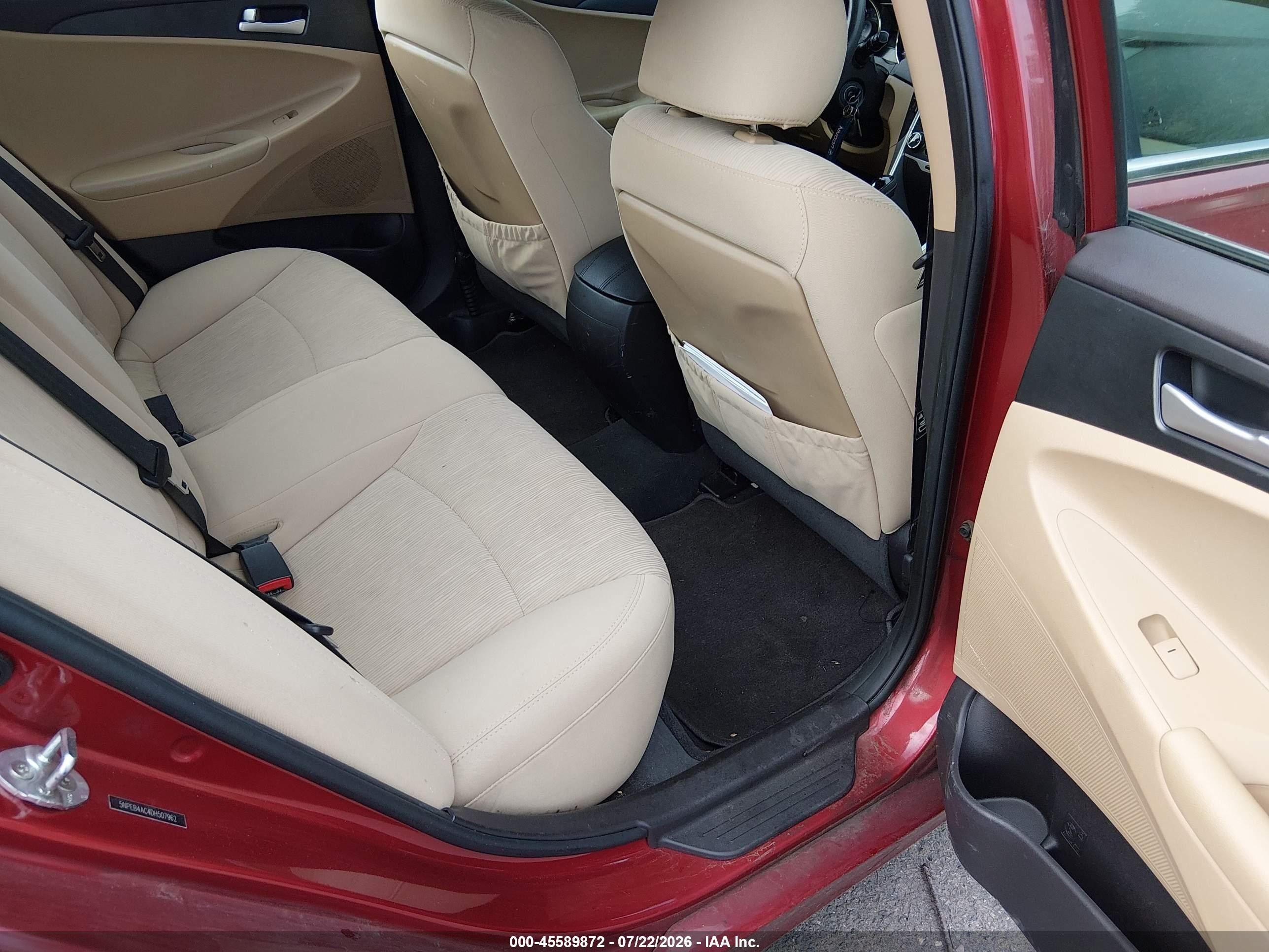 2013 Hyundai Sonata Gls Red vin: 5NPEB4AC4DH507962