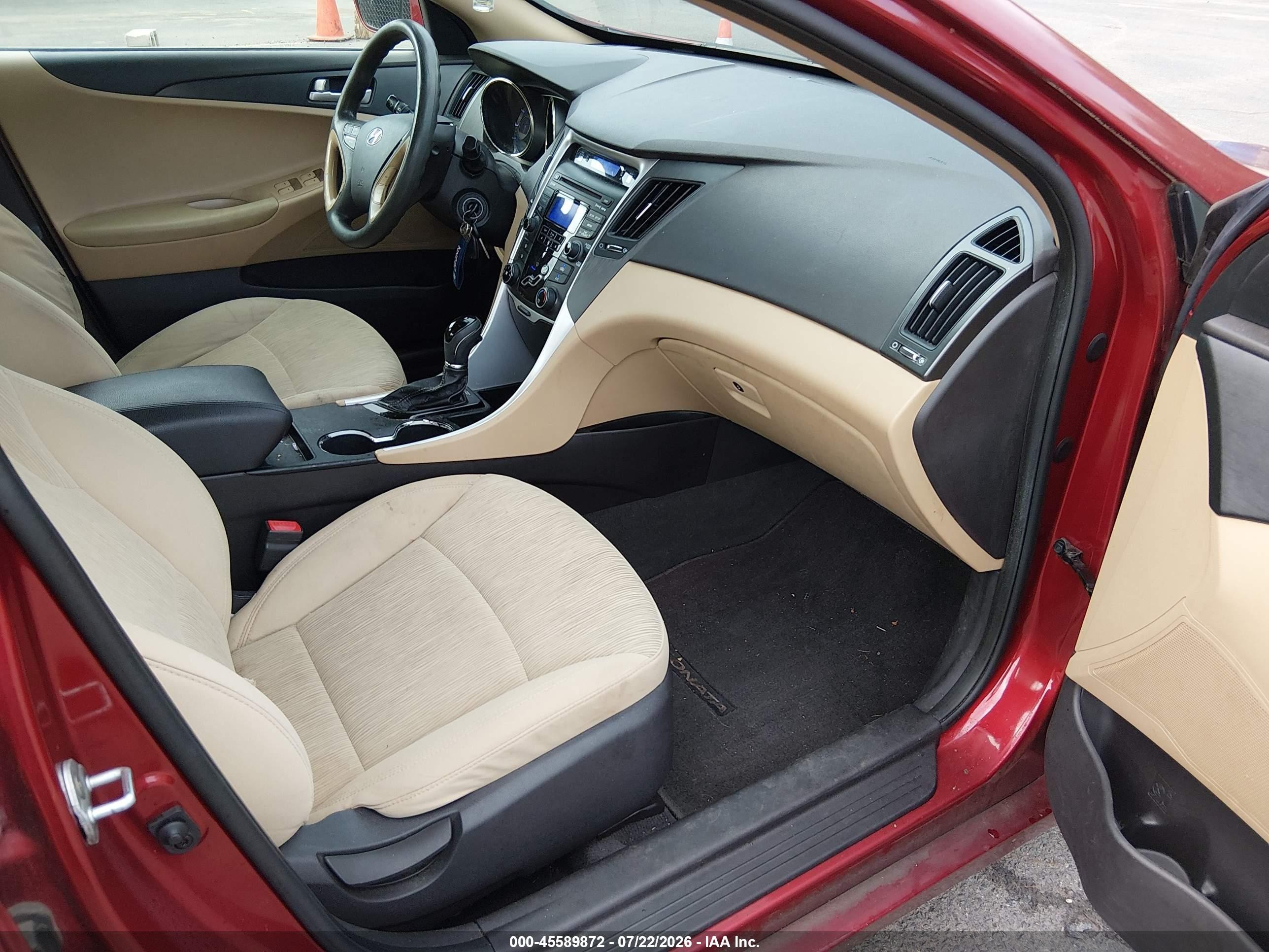 2013 Hyundai Sonata Gls Red vin: 5NPEB4AC4DH507962