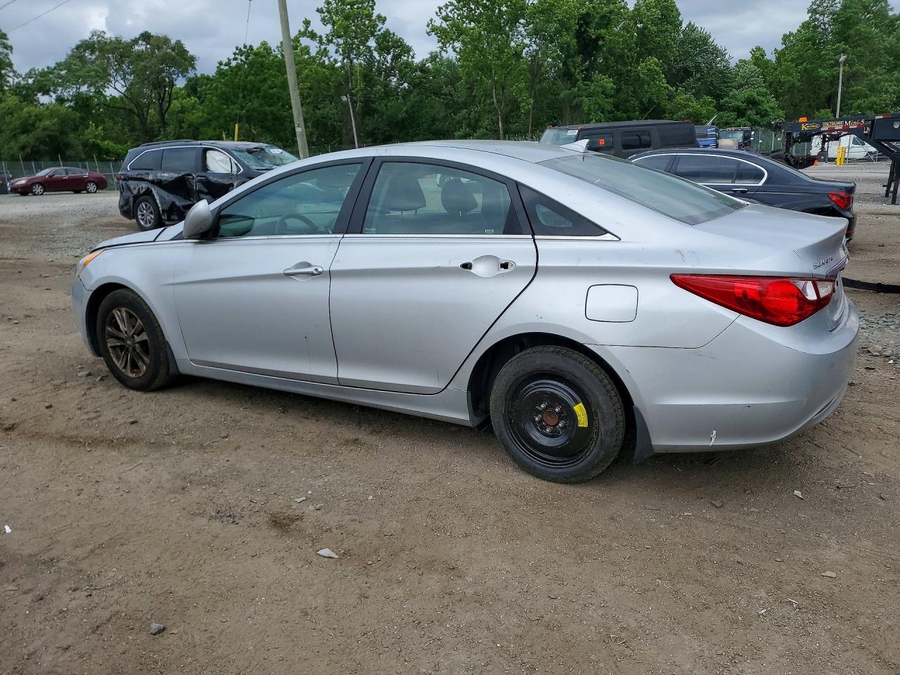 2013 Hyundai Sonata Gls Silver vin: 5NPEB4AC4DH520016