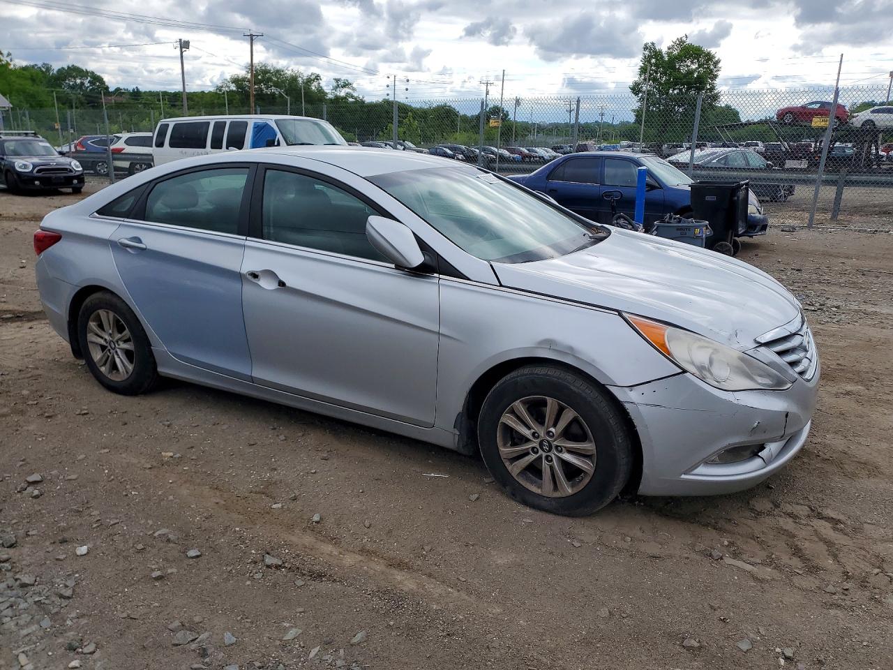 2013 Hyundai Sonata Gls Silver vin: 5NPEB4AC4DH520016