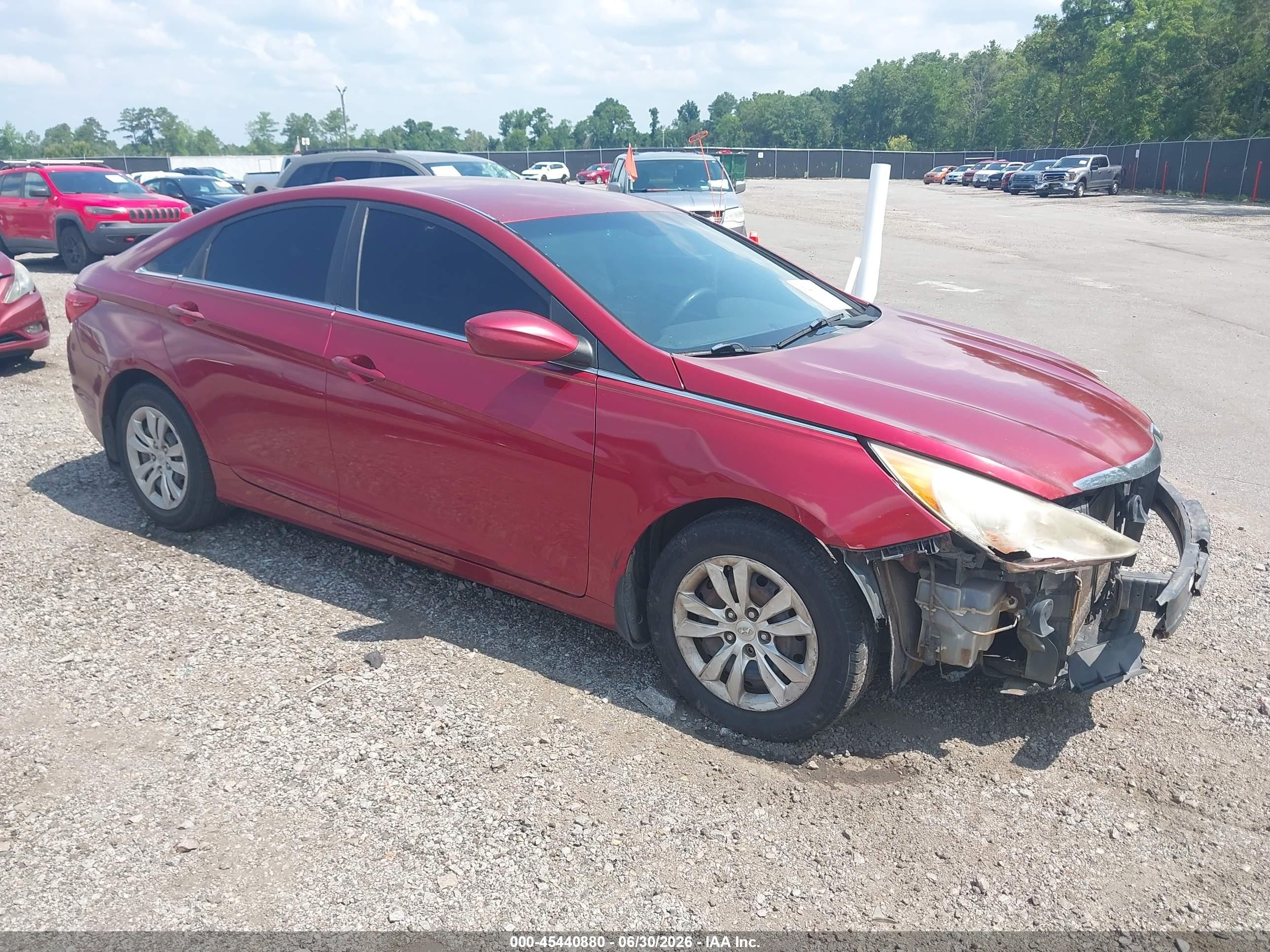 2013 Hyundai Sonata Gls Red vin: 5NPEB4AC4DH521473