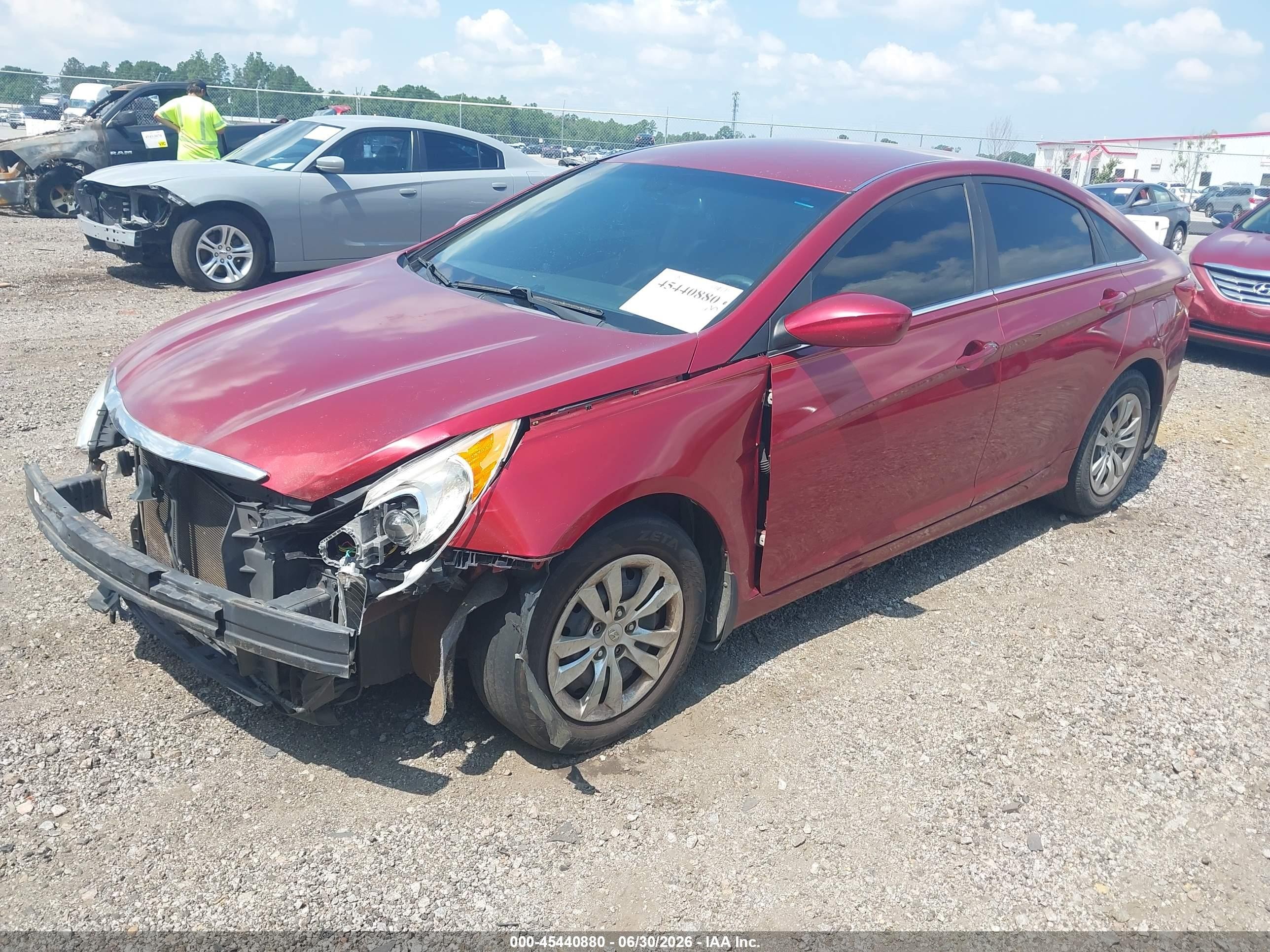 2013 Hyundai Sonata Gls Red vin: 5NPEB4AC4DH521473