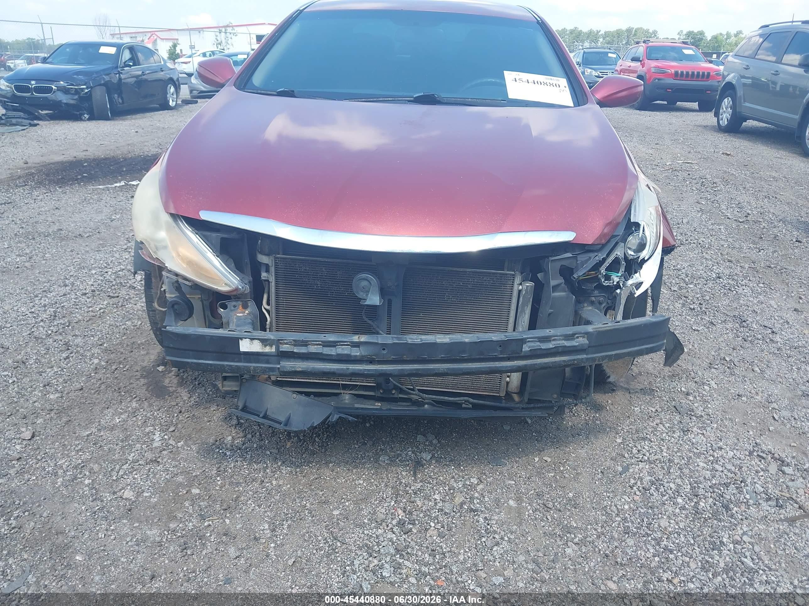 2013 Hyundai Sonata Gls Red vin: 5NPEB4AC4DH521473