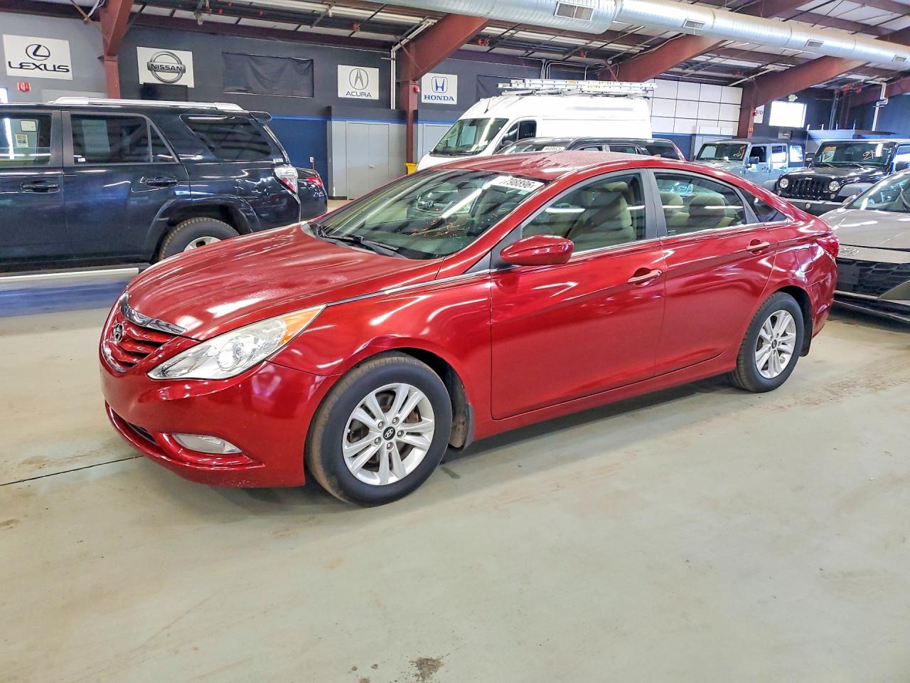 2013 Hyundai Sonata Gls Burgundy vin: 5NPEB4AC4DH526947