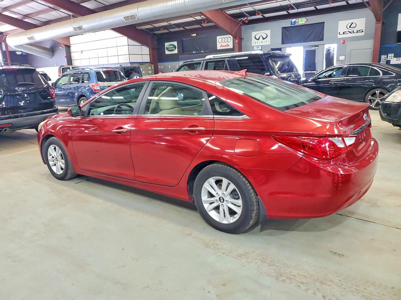 2013 Hyundai Sonata Gls Burgundy vin: 5NPEB4AC4DH526947