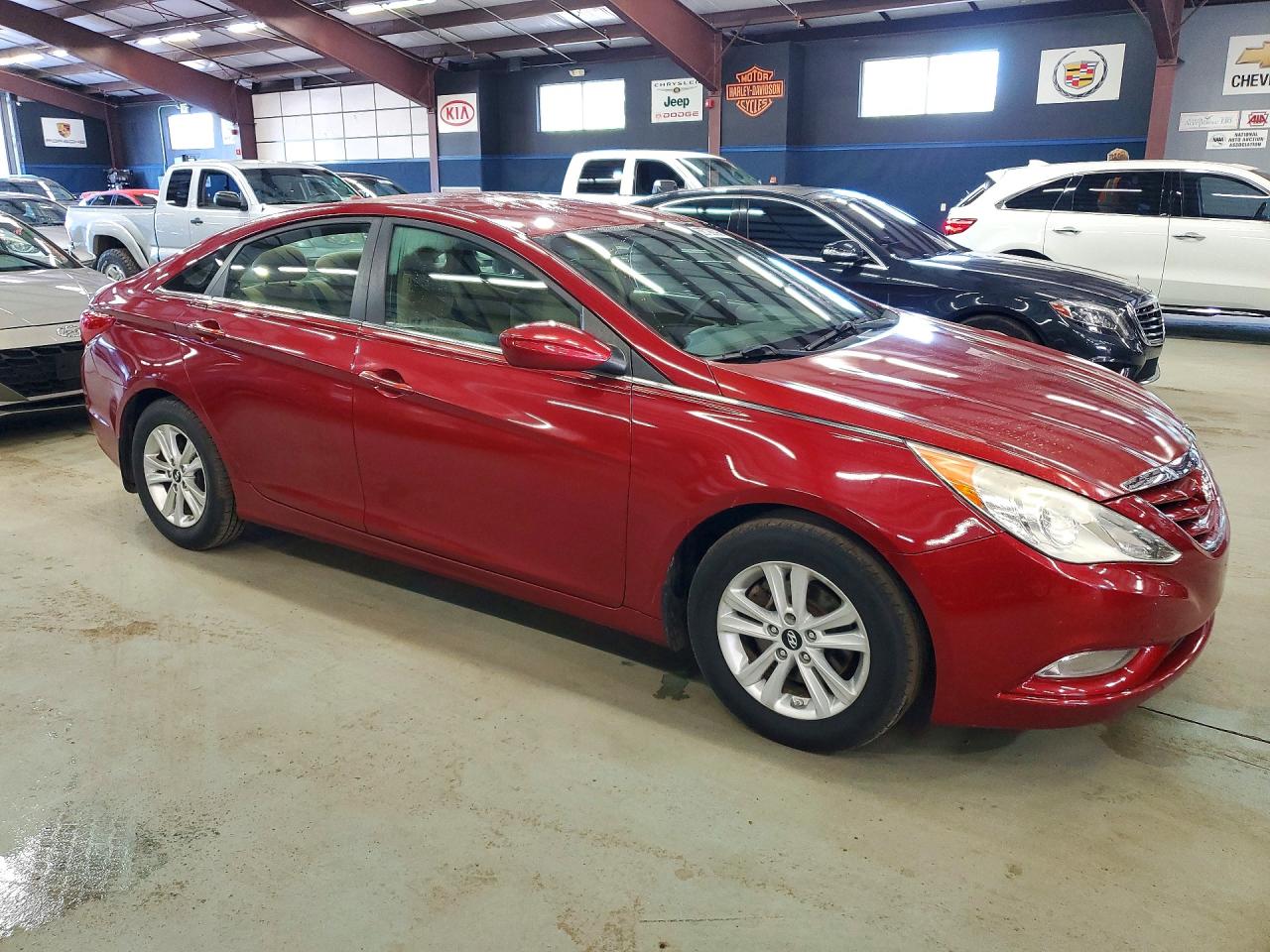 2013 Hyundai Sonata Gls Burgundy vin: 5NPEB4AC4DH526947