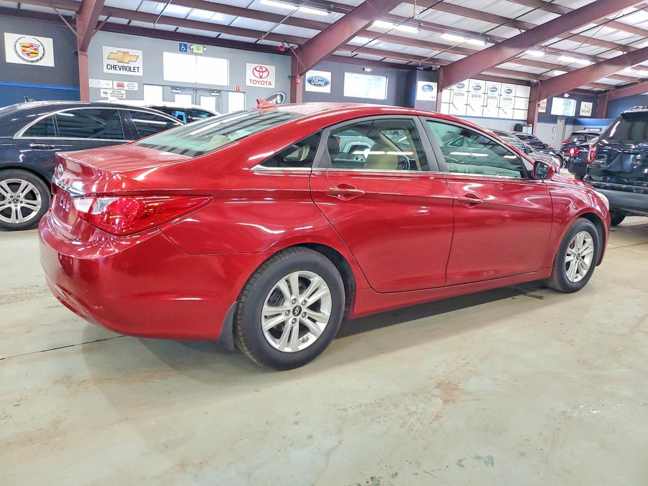 2013 Hyundai Sonata Gls Burgundy vin: 5NPEB4AC4DH526947