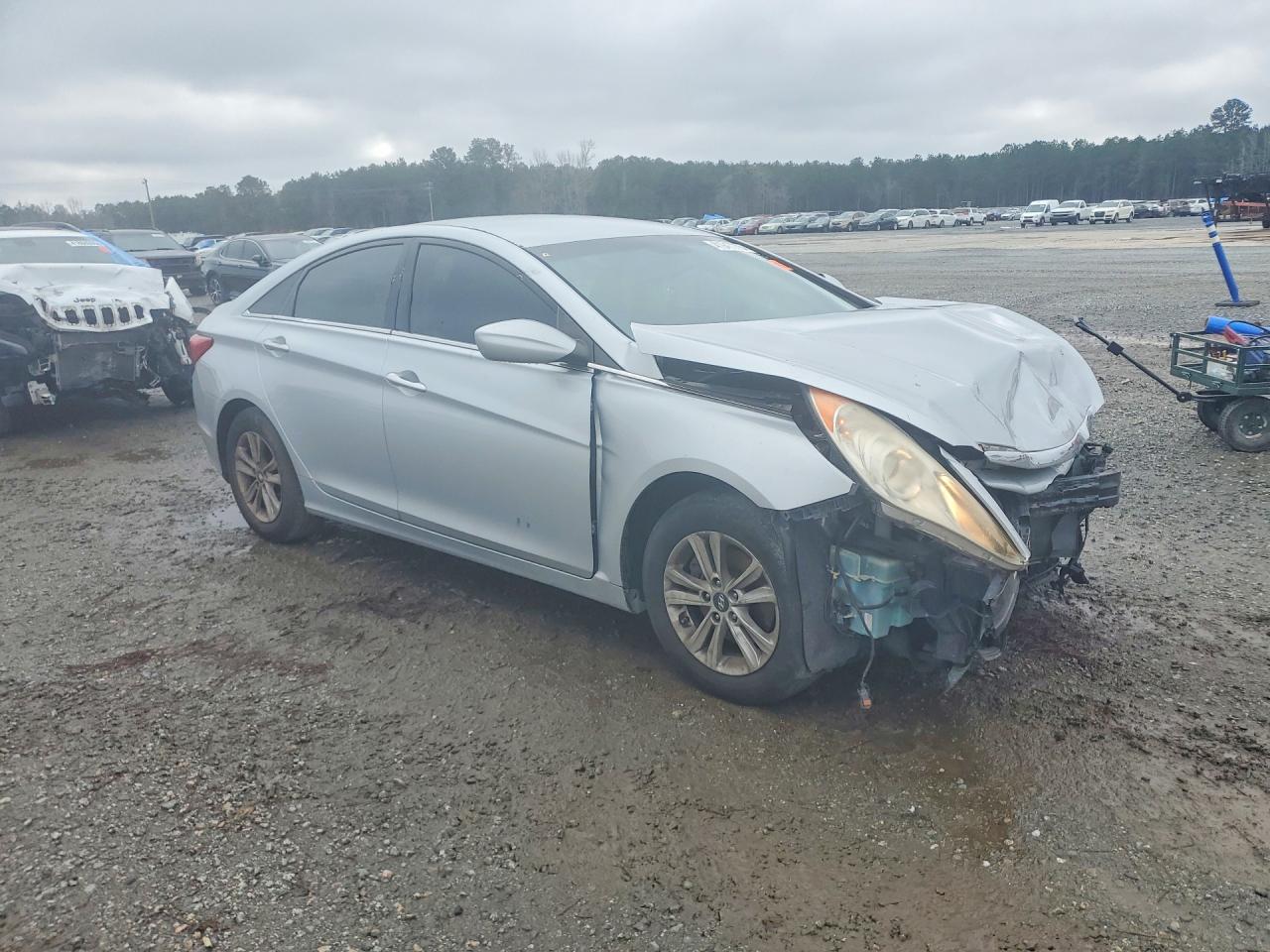 2013 Hyundai Sonata Gls Silver vin: 5NPEB4AC4DH527743