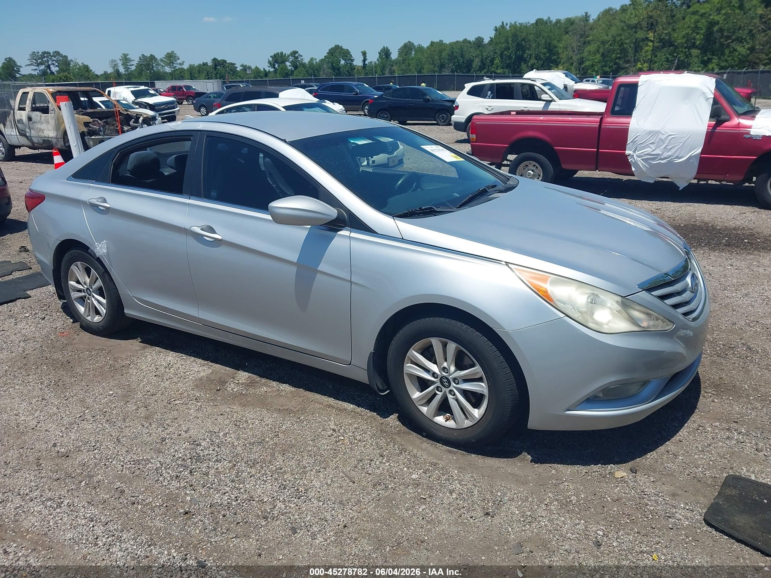 2013 Hyundai Sonata Gls Gray vin: 5NPEB4AC4DH531422