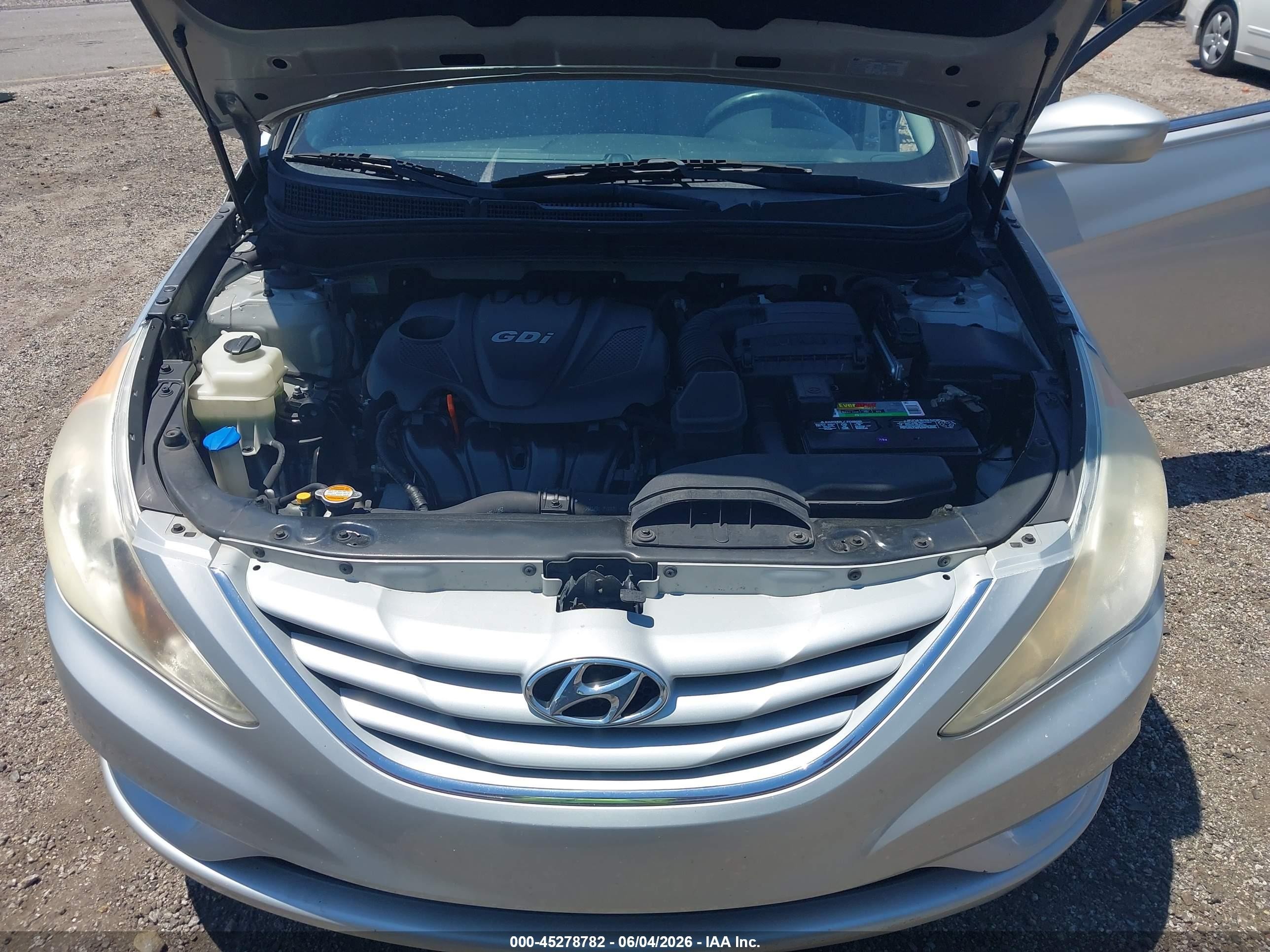 2013 Hyundai Sonata Gls Gray vin: 5NPEB4AC4DH531422