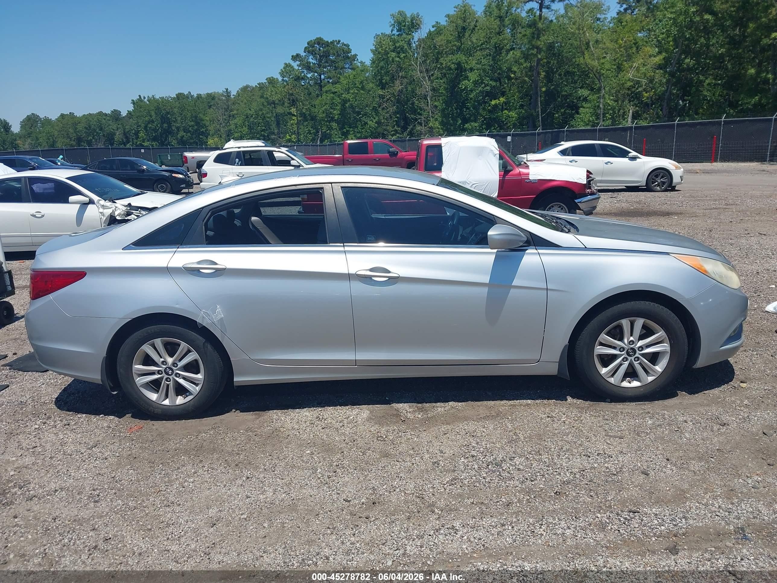 2013 Hyundai Sonata Gls Gray vin: 5NPEB4AC4DH531422