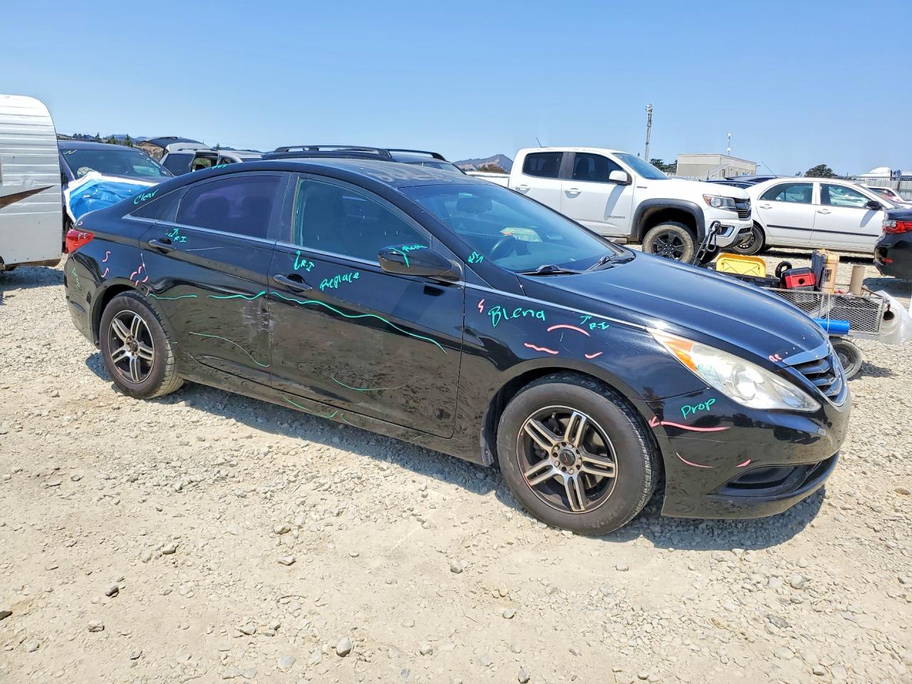 2013 Hyundai Sonata Black vin: 5NPEB4AC4DH534238
