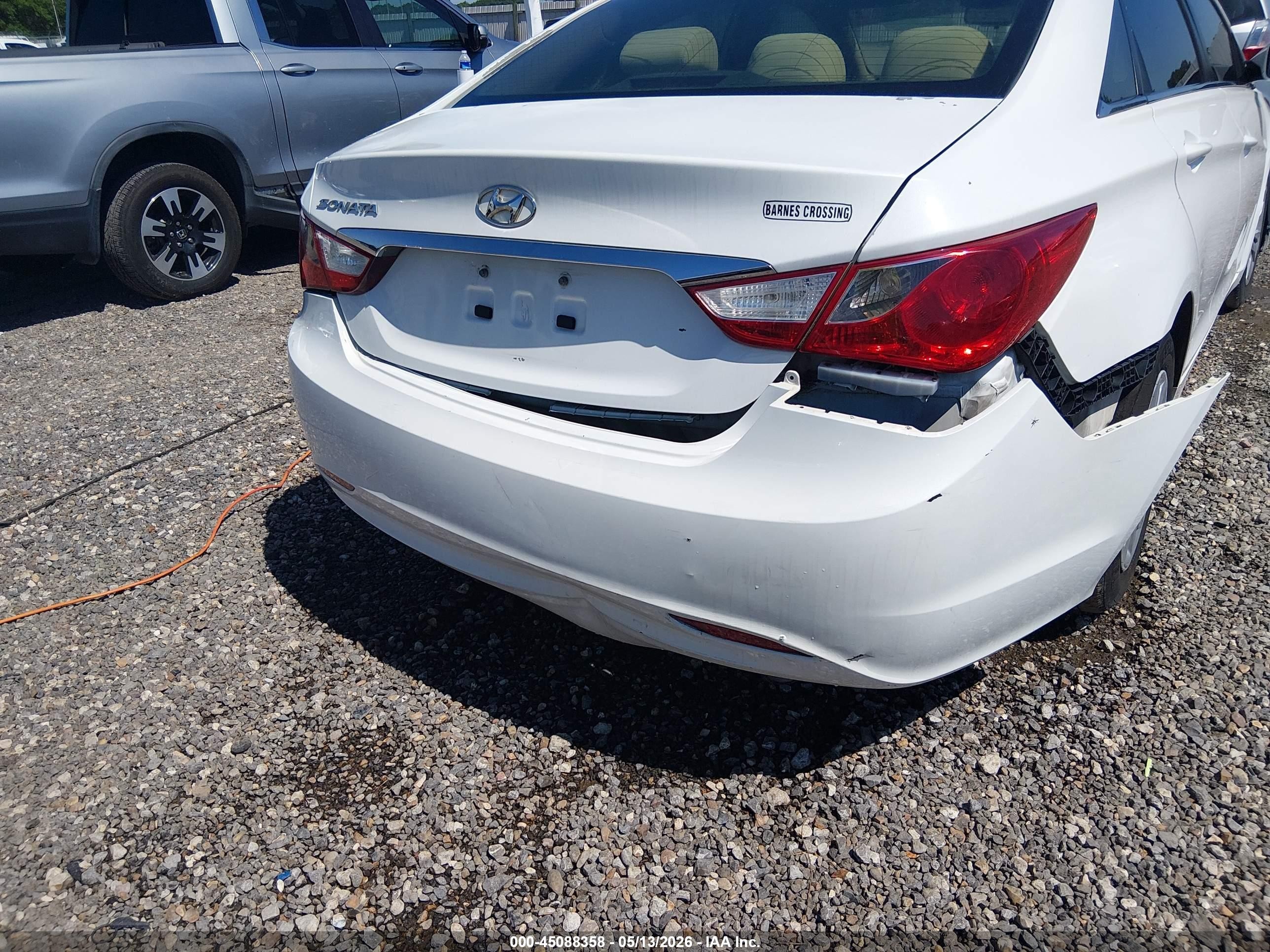 2013 Hyundai Sonata Gls White vin: 5NPEB4AC4DH534546
